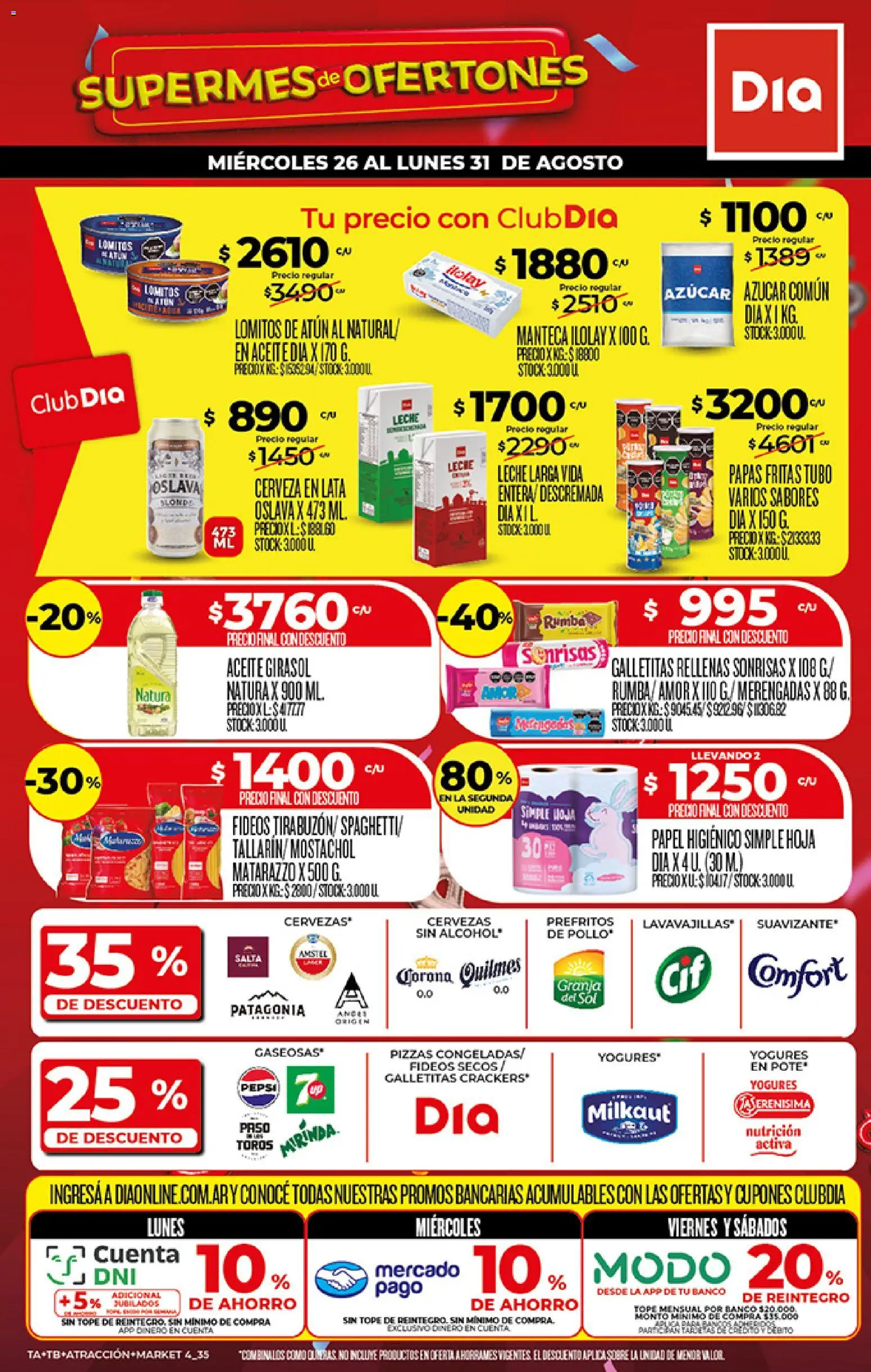 Vista previa del folleto de la tienda Dia válido desde el 26/08/2026 