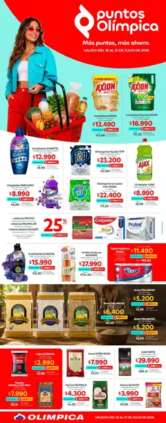  Vista previa del prospecto Olímpica Más puntos, más ahorro del almacen Olímpica válida del 16/07/2026 al 31/07/2026