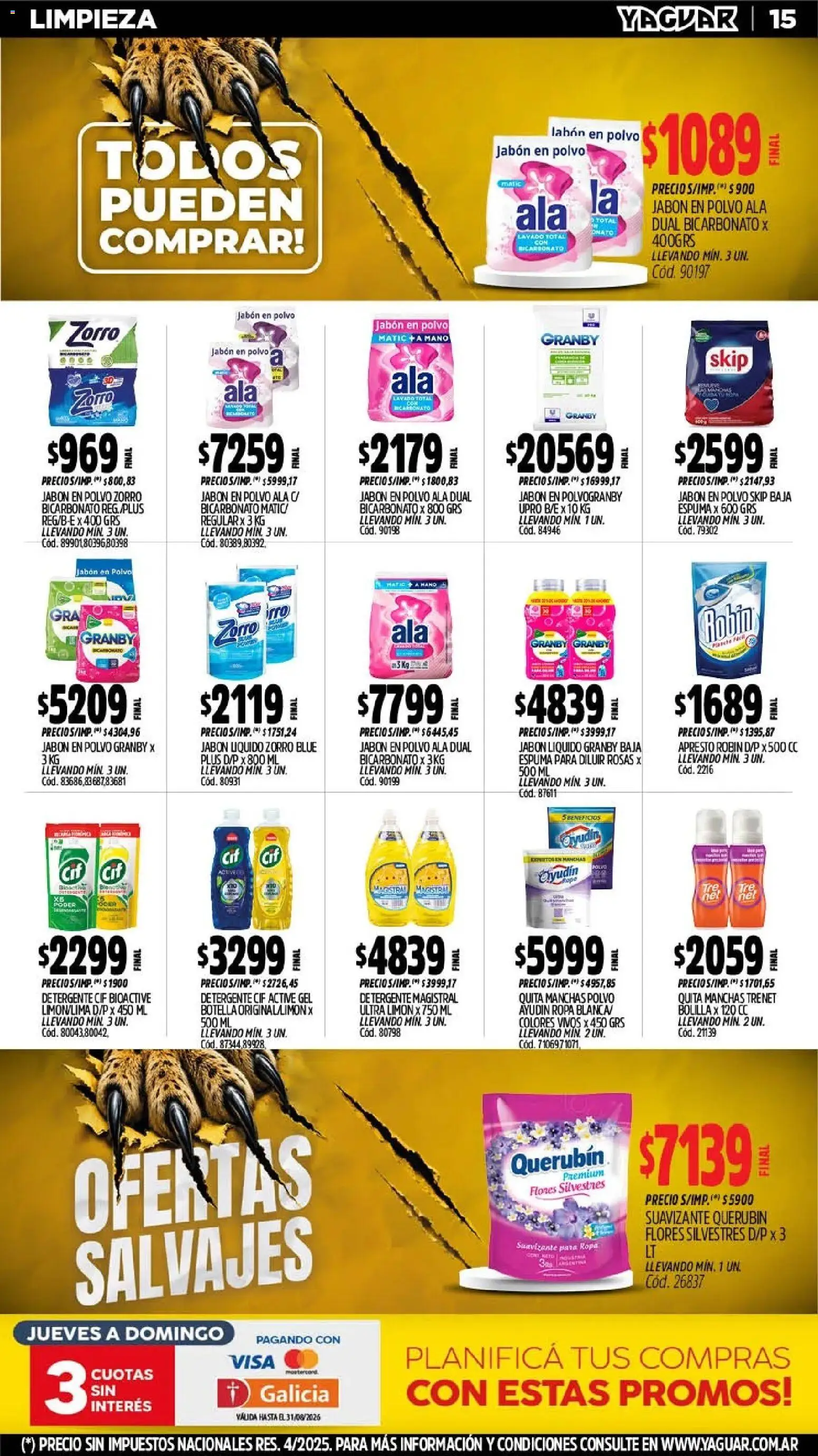 Vista previa del folleto de la tienda Yaguar válido desde el 03/08/2026 
