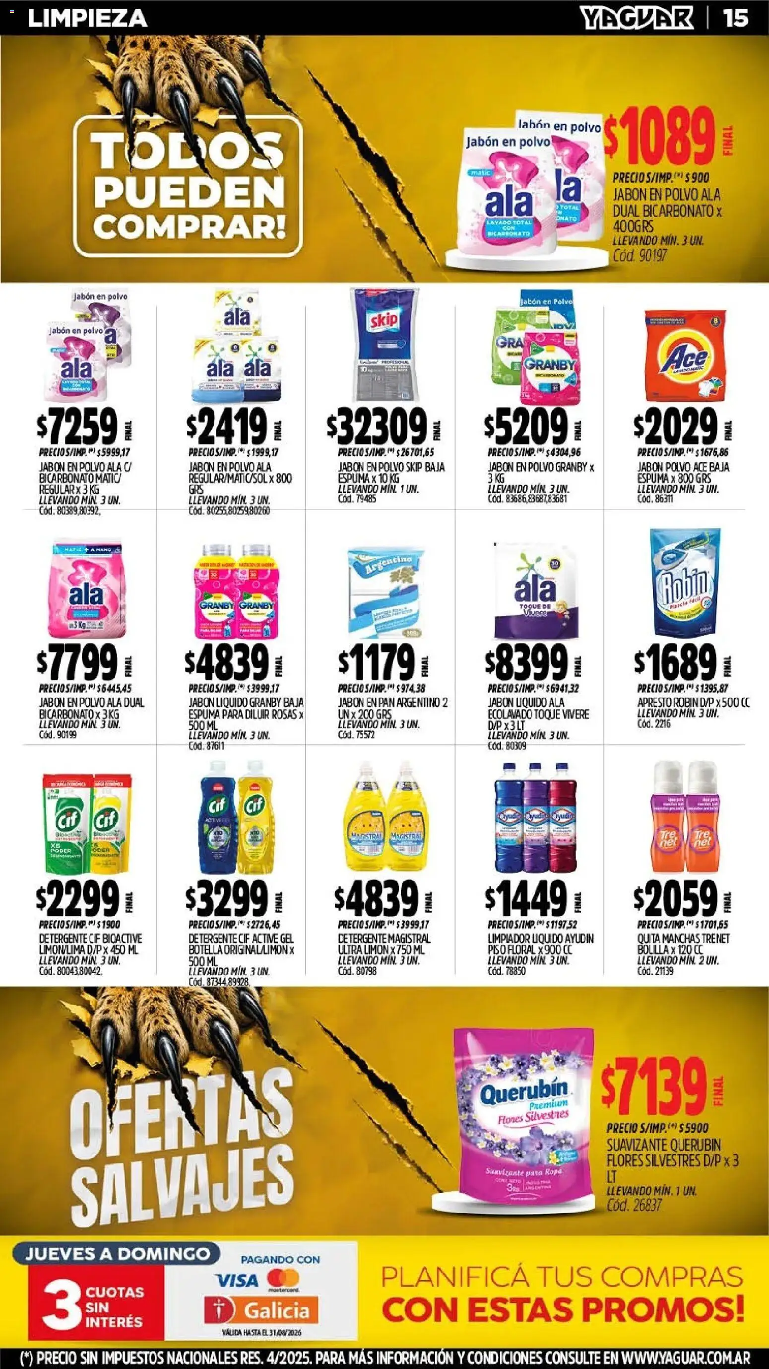 Vista previa del folleto de la tienda Yaguar válido desde el 03/08/2026 