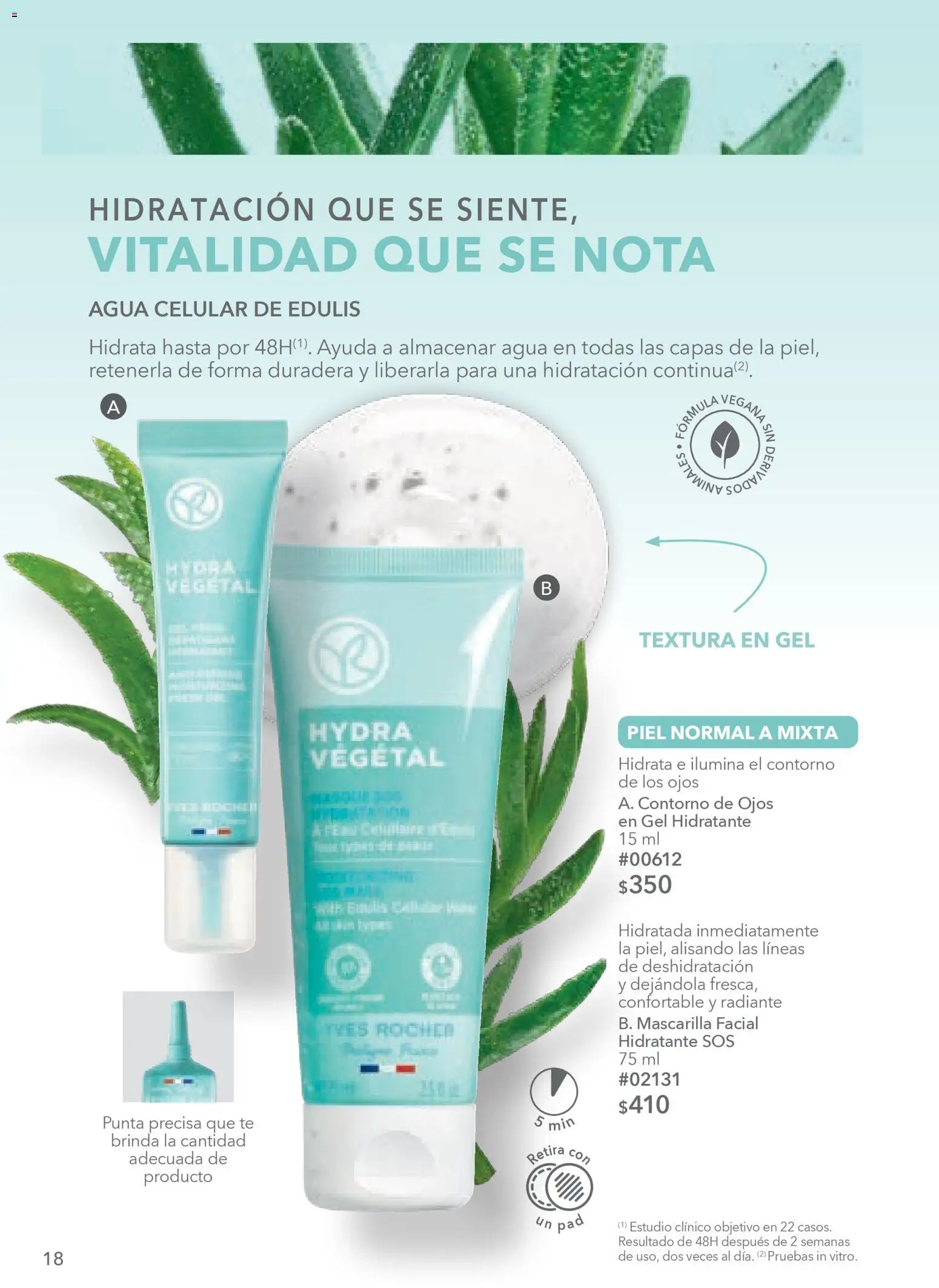 Vista previa las ofertas de la tienda Yves Rocher - Campaña 4 2026 desde el 03/03/2026 - Agua, Té, Contorno de ojos, Mascarilla, Contorno, Radiante