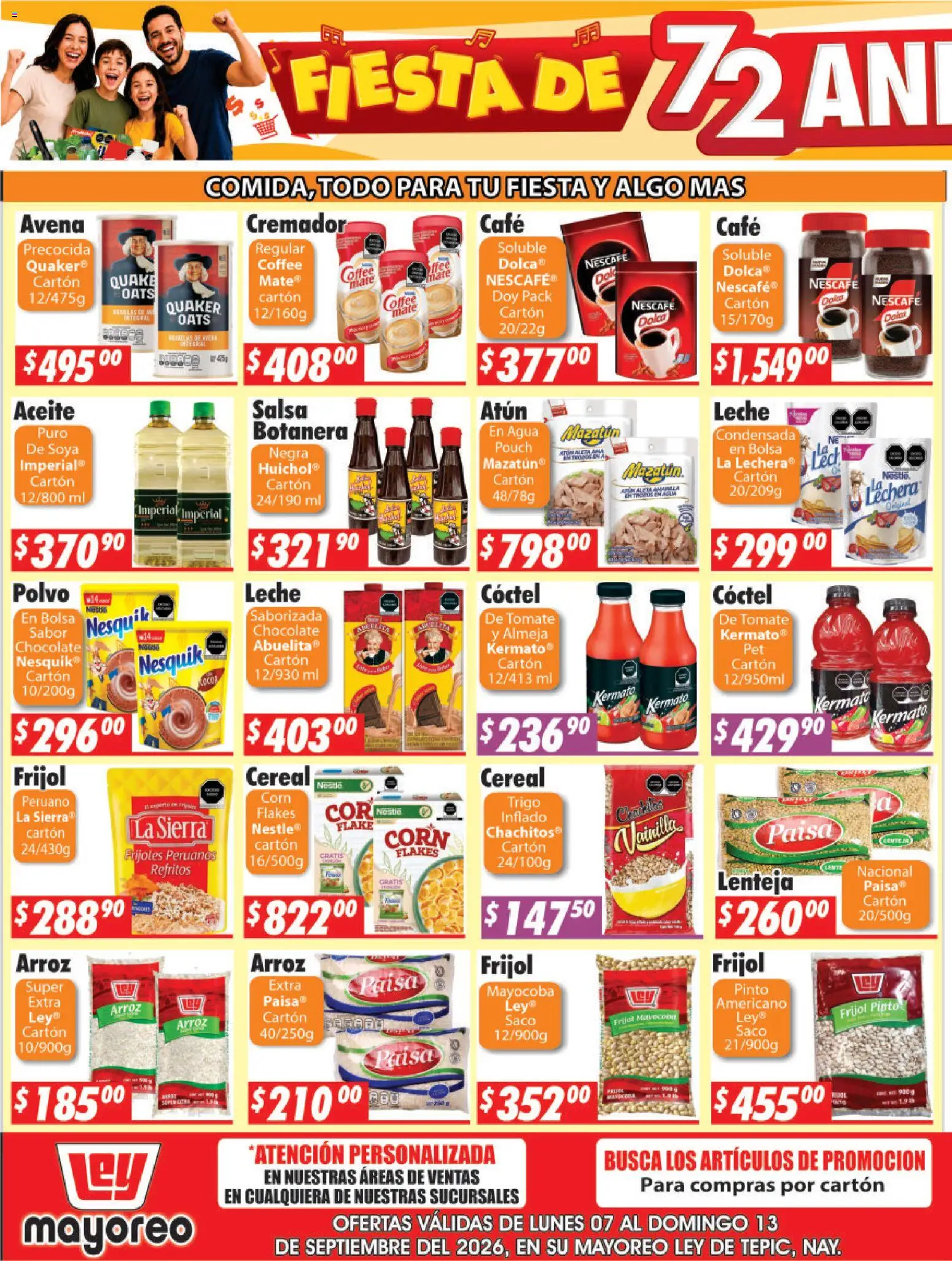 Vista previa las ofertas de la tienda Casa Ley - Casa Ley folleto Tepic desde el 07/09/2026 