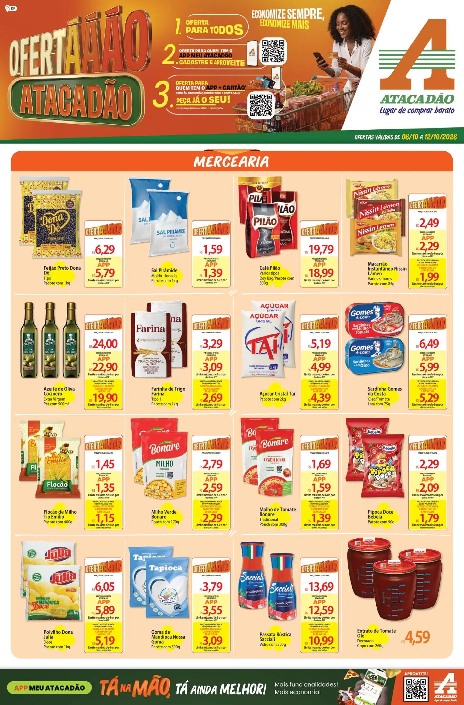 Pré-Visualização do folheto "Atacadão ofertas - DF" da loja Atacadão válido a partir de 06/10/2026