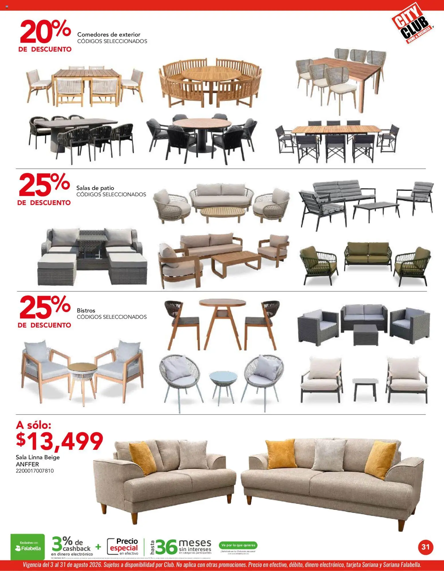 Vista previa las ofertas de la tienda City Club - City Club catálogo desde el 03/08/2026 