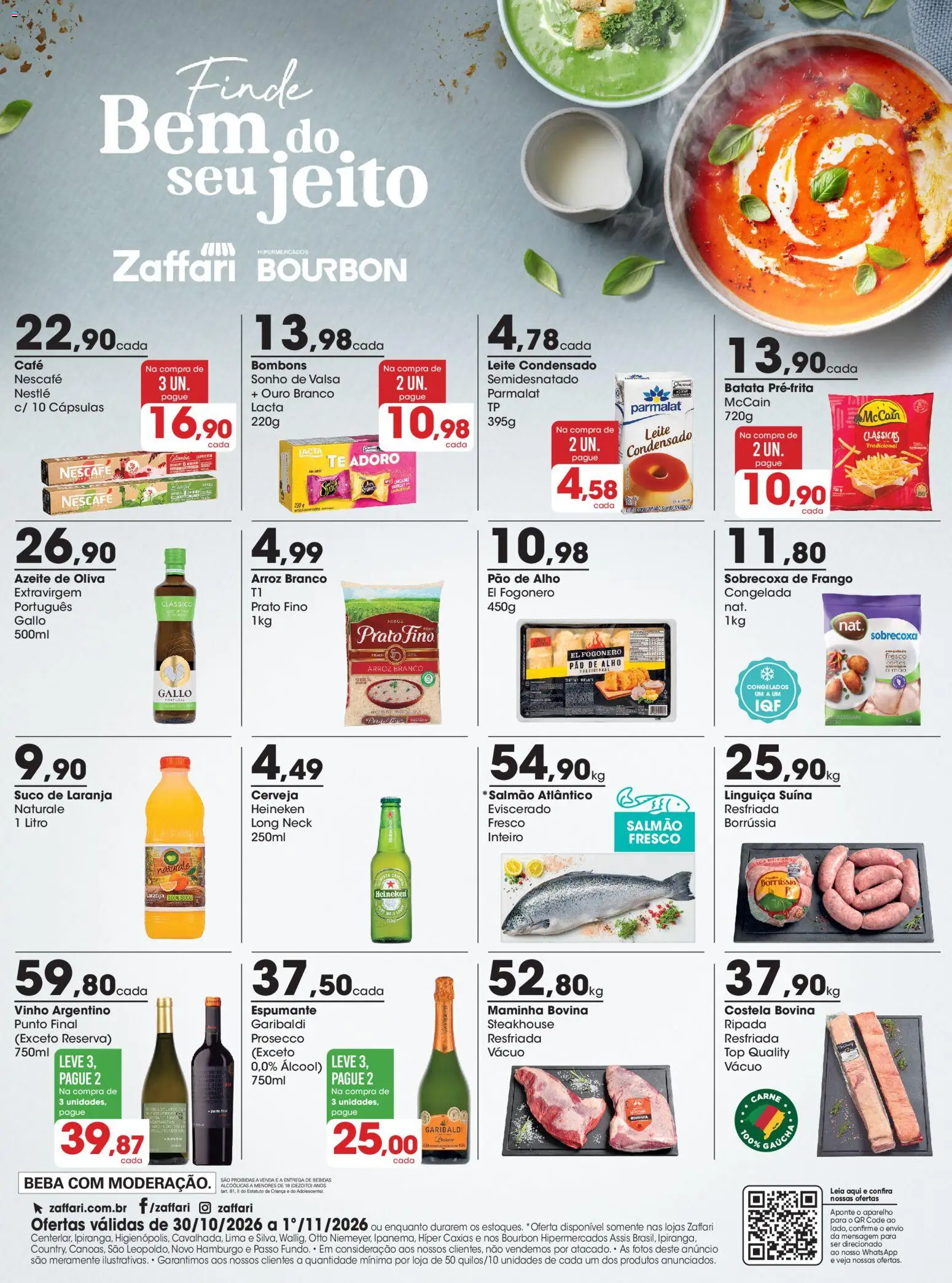 Pré-Visualização do folheto "Zaffari ofertas Final de Semana - RS" da loja Zaffari válido a partir de 30/10/2026