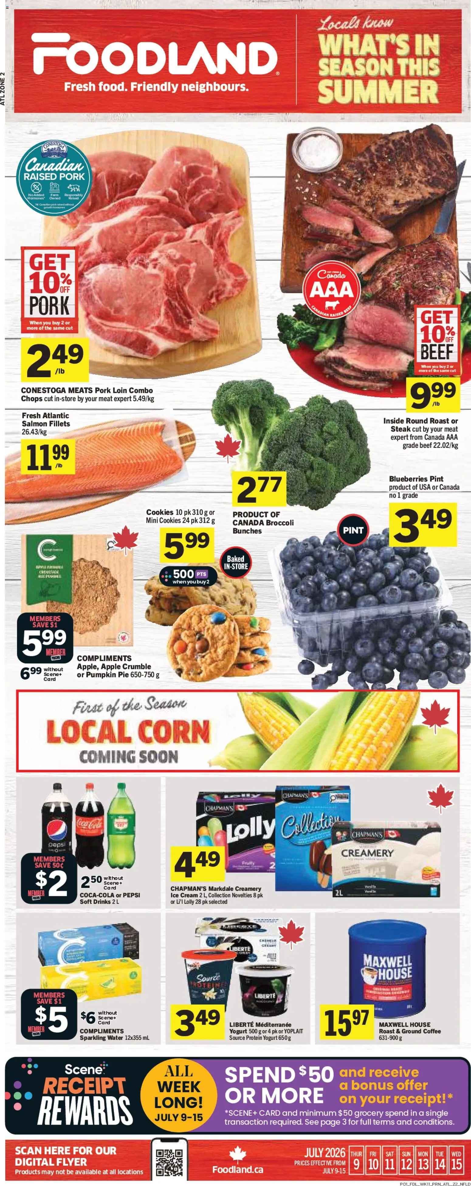 Preview of leaflet Foodland weekly flyer / circulaire from shop Foodland is valid from Jul 09, 2026