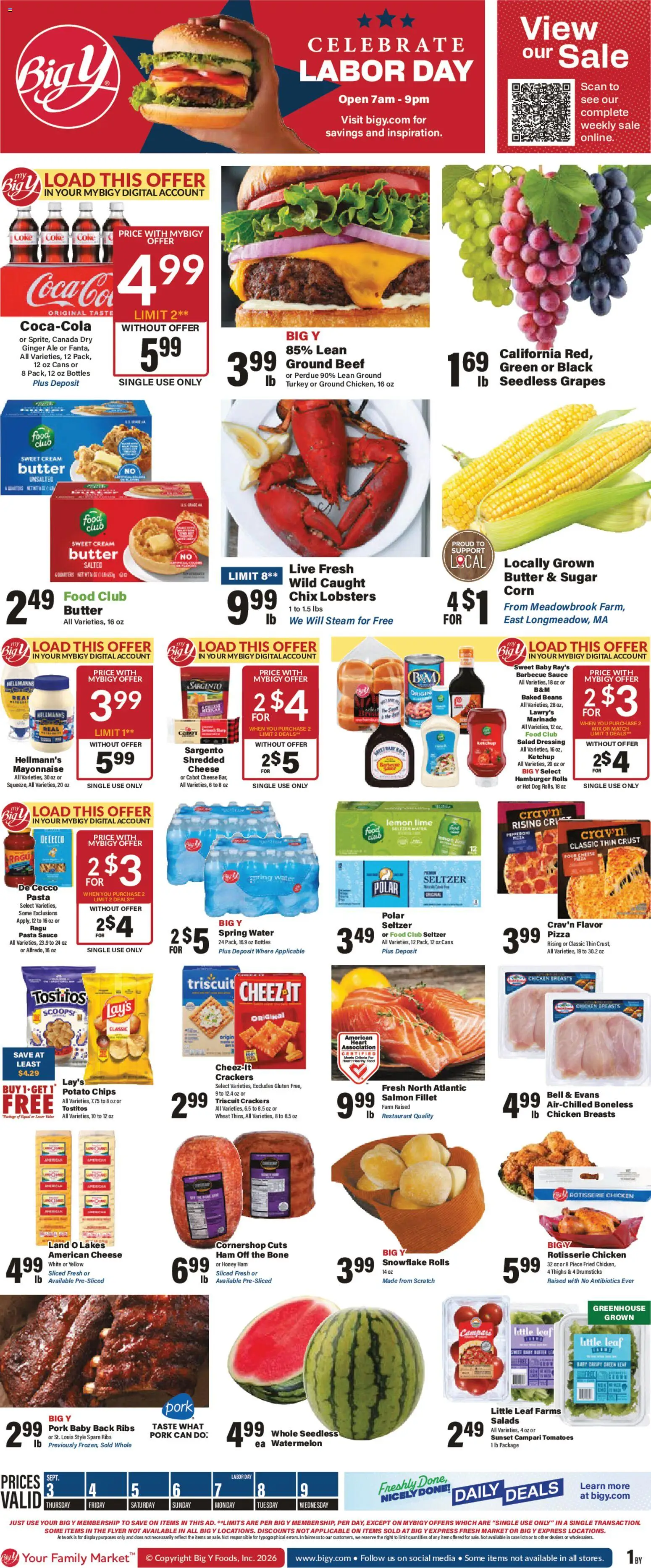 Ad Preview of Big Y Big Y Weekly Ad from 09/03/2026