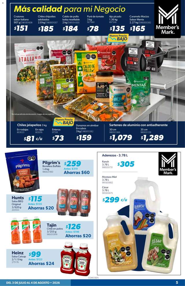 Nuevo catálogo de Sam's Club a partir del 03/07