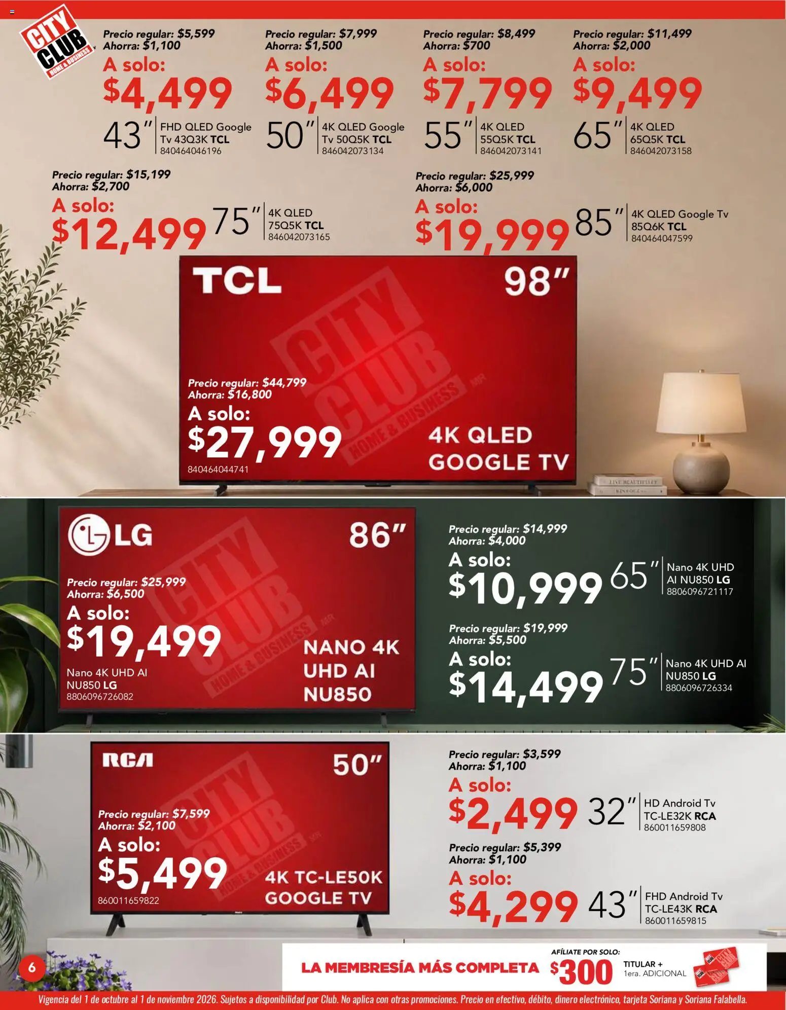 Vista previa las ofertas de la tienda City Club - City Club catálogo desde el 01/10/2026 