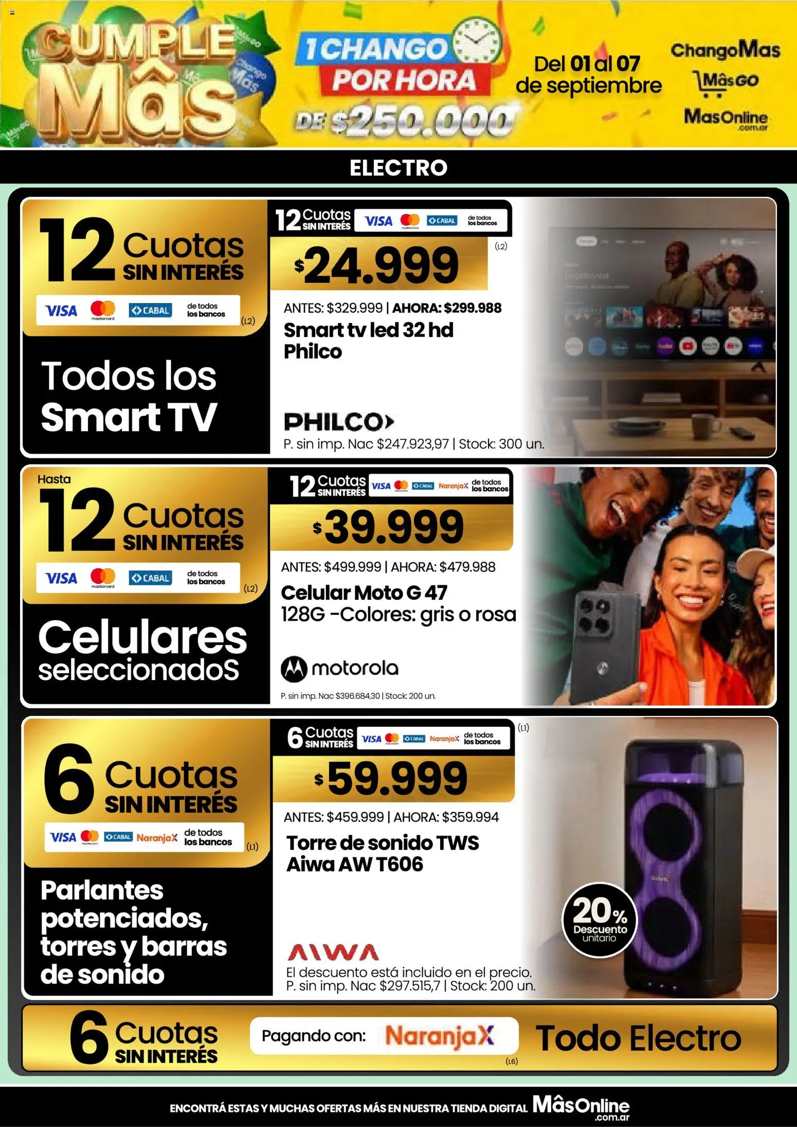Vista previa del folleto de la tienda Changomas válido desde el 01/09/2026 