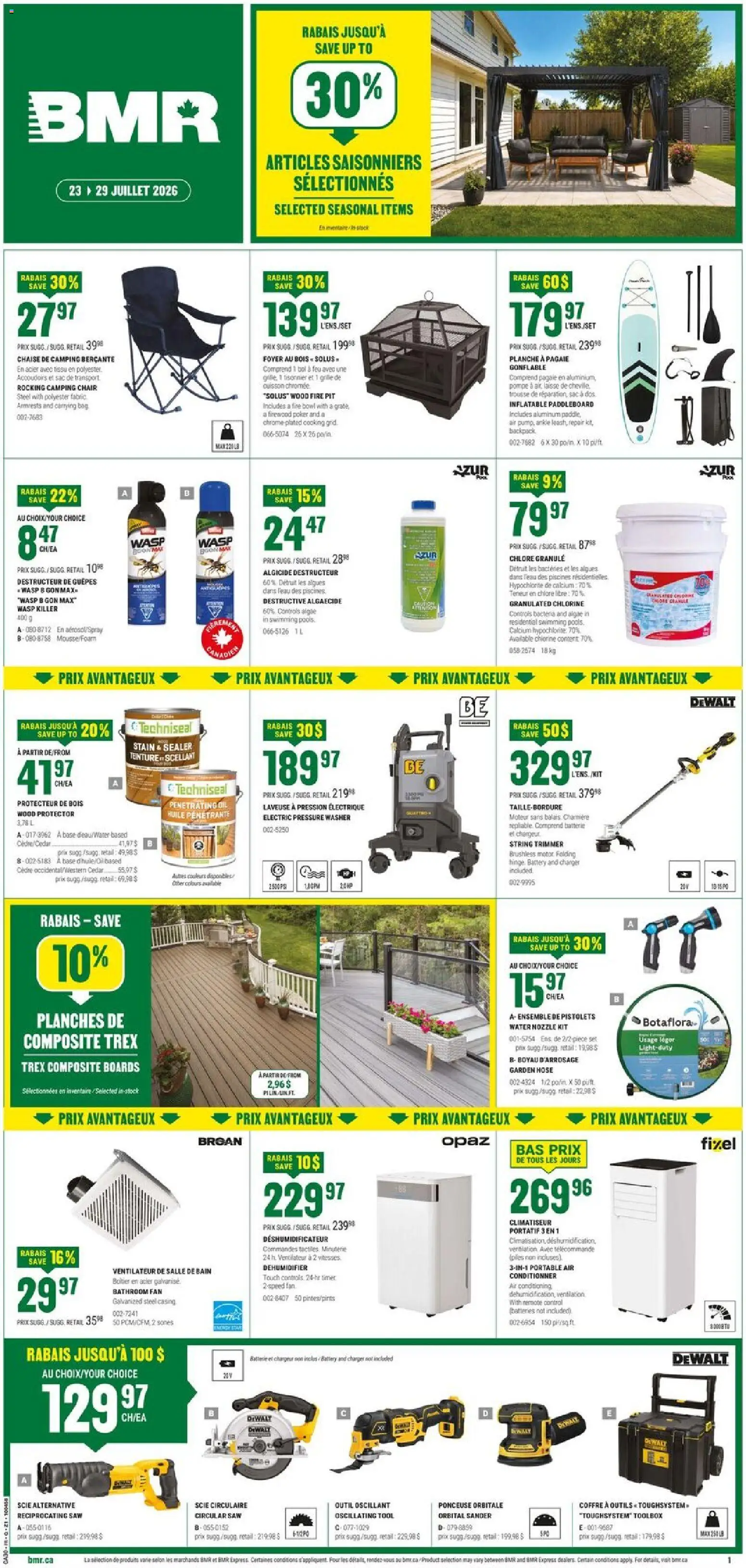 Preview of leaflet BMR weekly flyer / circulaire from shop BMR is valid from Jul 23, 2026