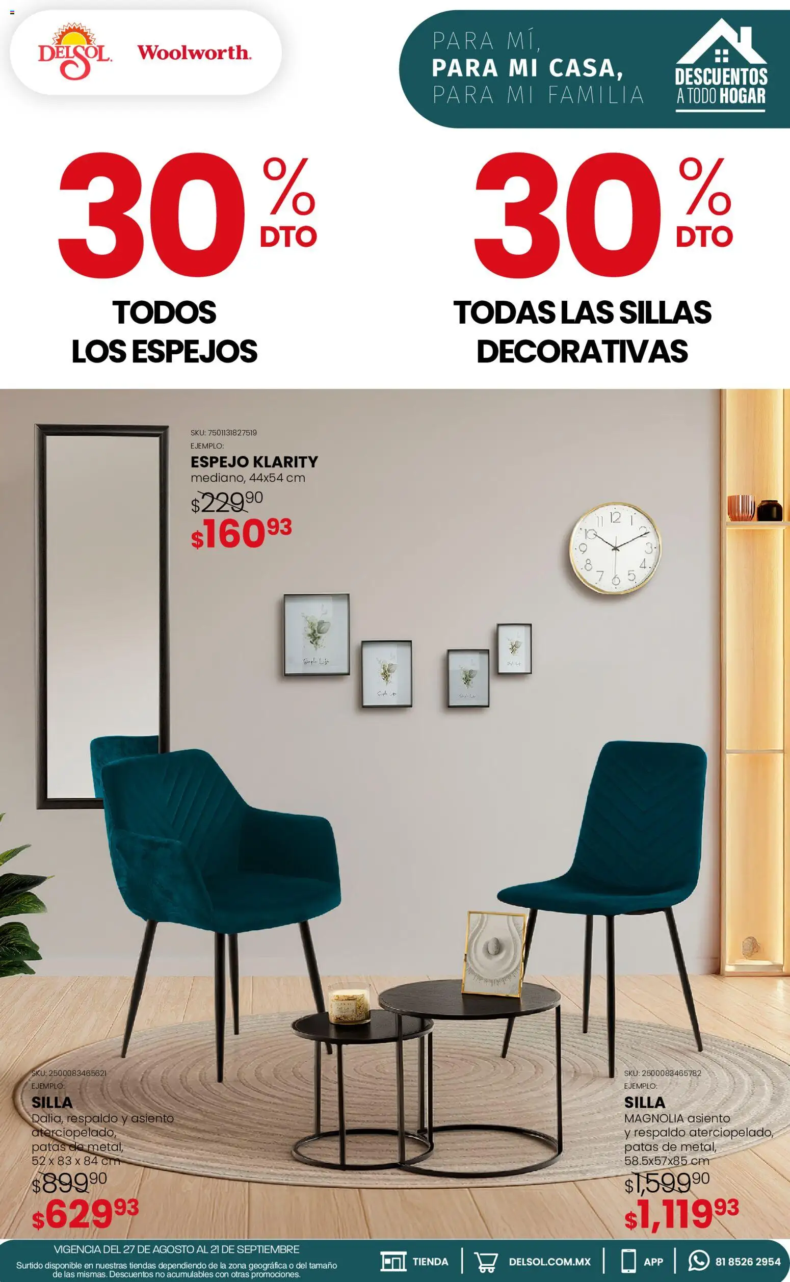 Vista previa las ofertas de la tienda Del Sol y Woolworth - Del Sol y Woolworth catálogo desde el 27/08/2026 