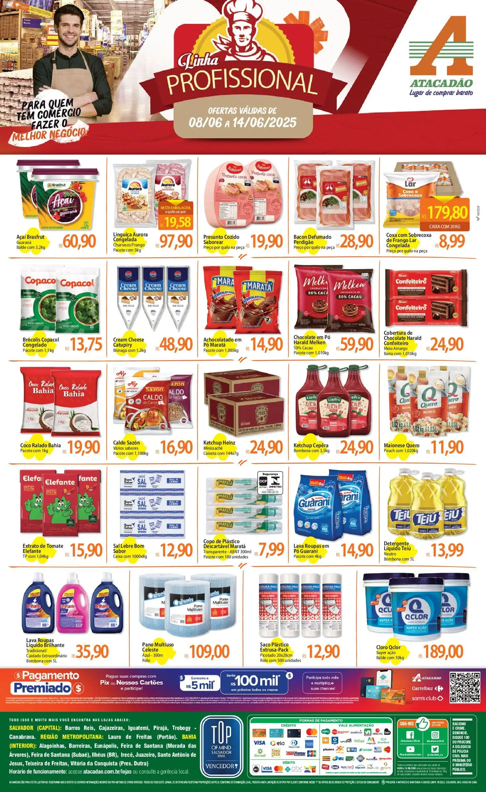 Pré-Visualização do folheto "Atacadão ofertas - BA" da loja Atacadão válido a partir de 08/06/2026