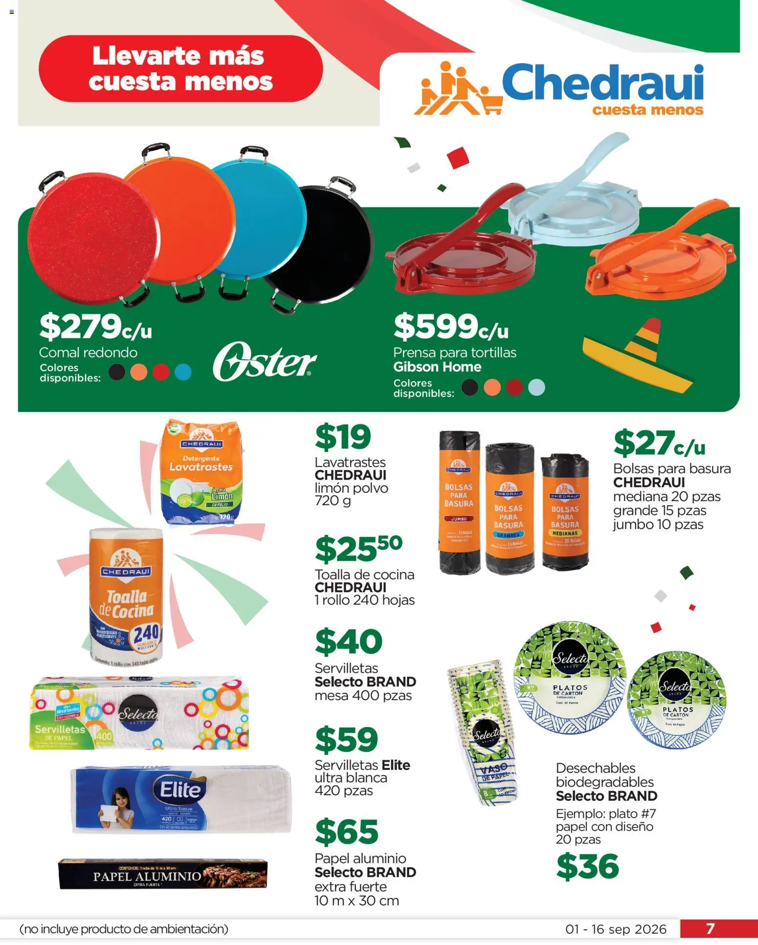Vista previa las ofertas de la tienda Chedraui - Chedraui Celebremos a México desde el 01/09/2026 