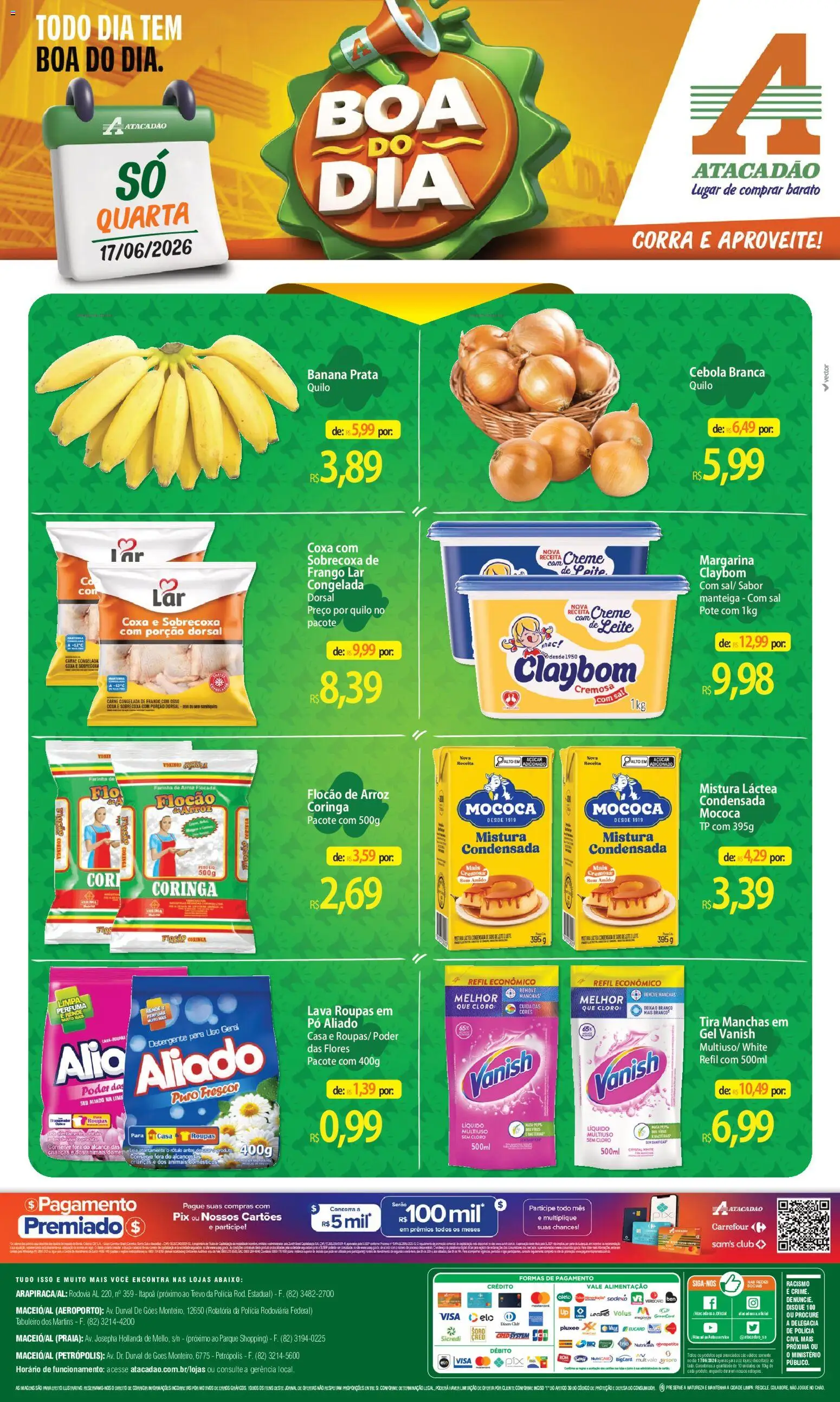 Pré-Visualização do folheto "Atacadão ofertas - AL" da loja Atacadão válido a partir de 17/06/2026