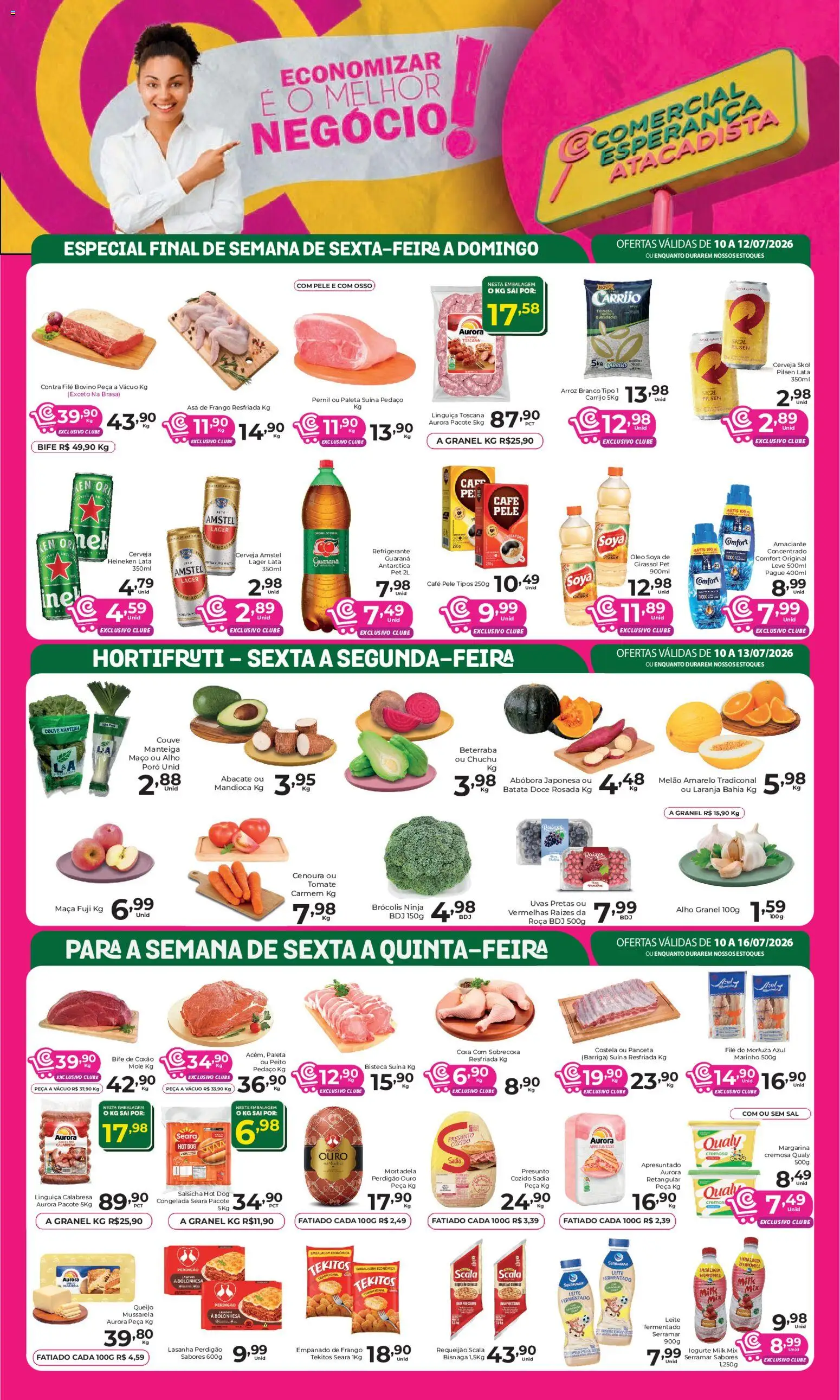 Pré-Visualização do folheto "Comercial Esperança - Ofertas da semana" da loja Comercial Esperança válido a partir de 10/07/2026