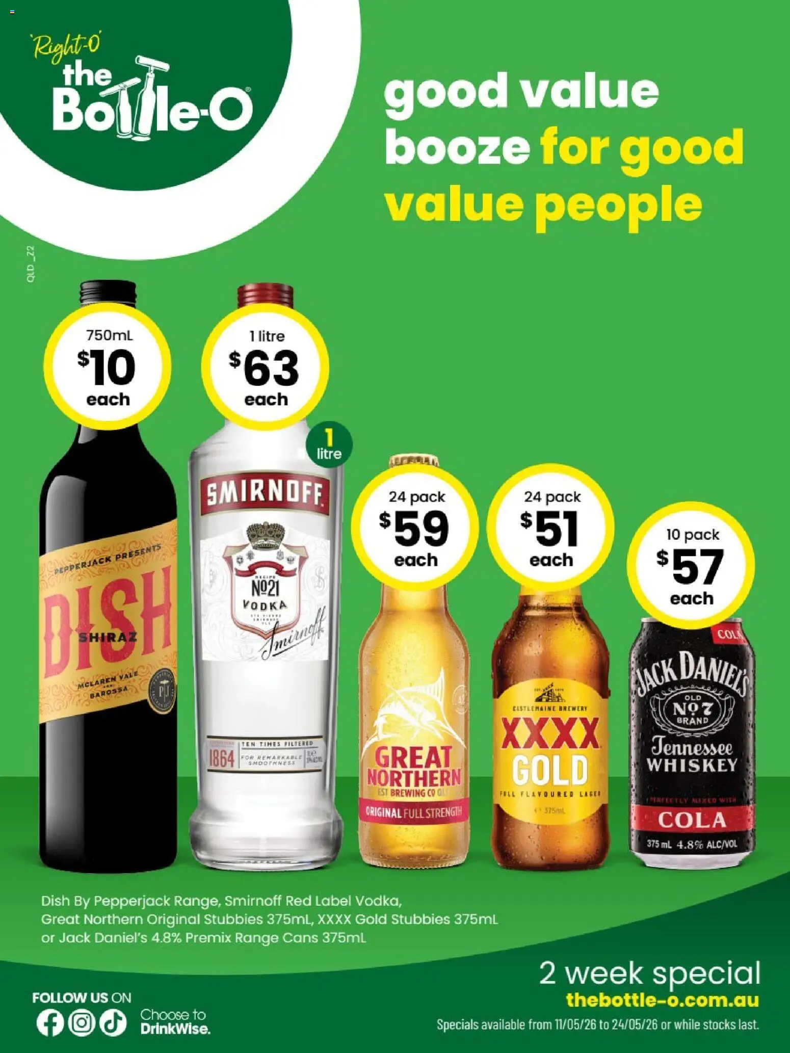 Preview of catalogue The Bottle-O catalogue BUNDABERG from shop The Bottle-O valid 11/05/2026