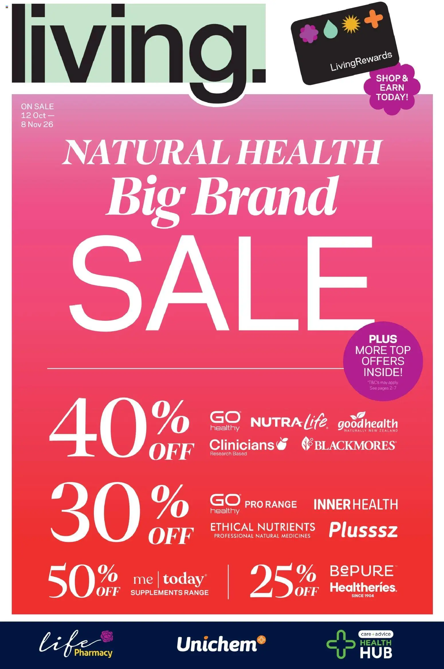 Preview of catalogue Life Pharmacy catalogue from shop Life Pharmacy valid 12 Oct 2026