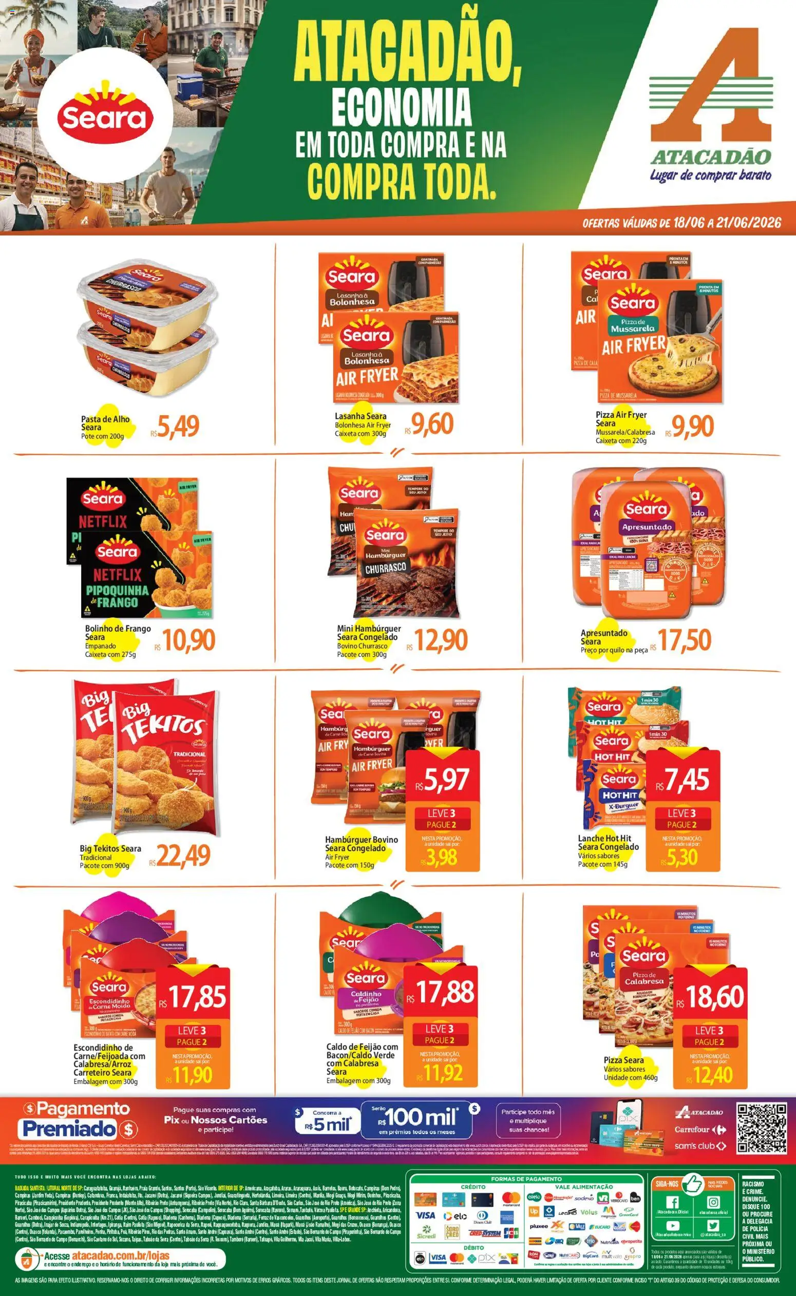 Pré-Visualização do folheto "Atacadão ofertas - SP" da loja Atacadão válido a partir de 18/06/2026