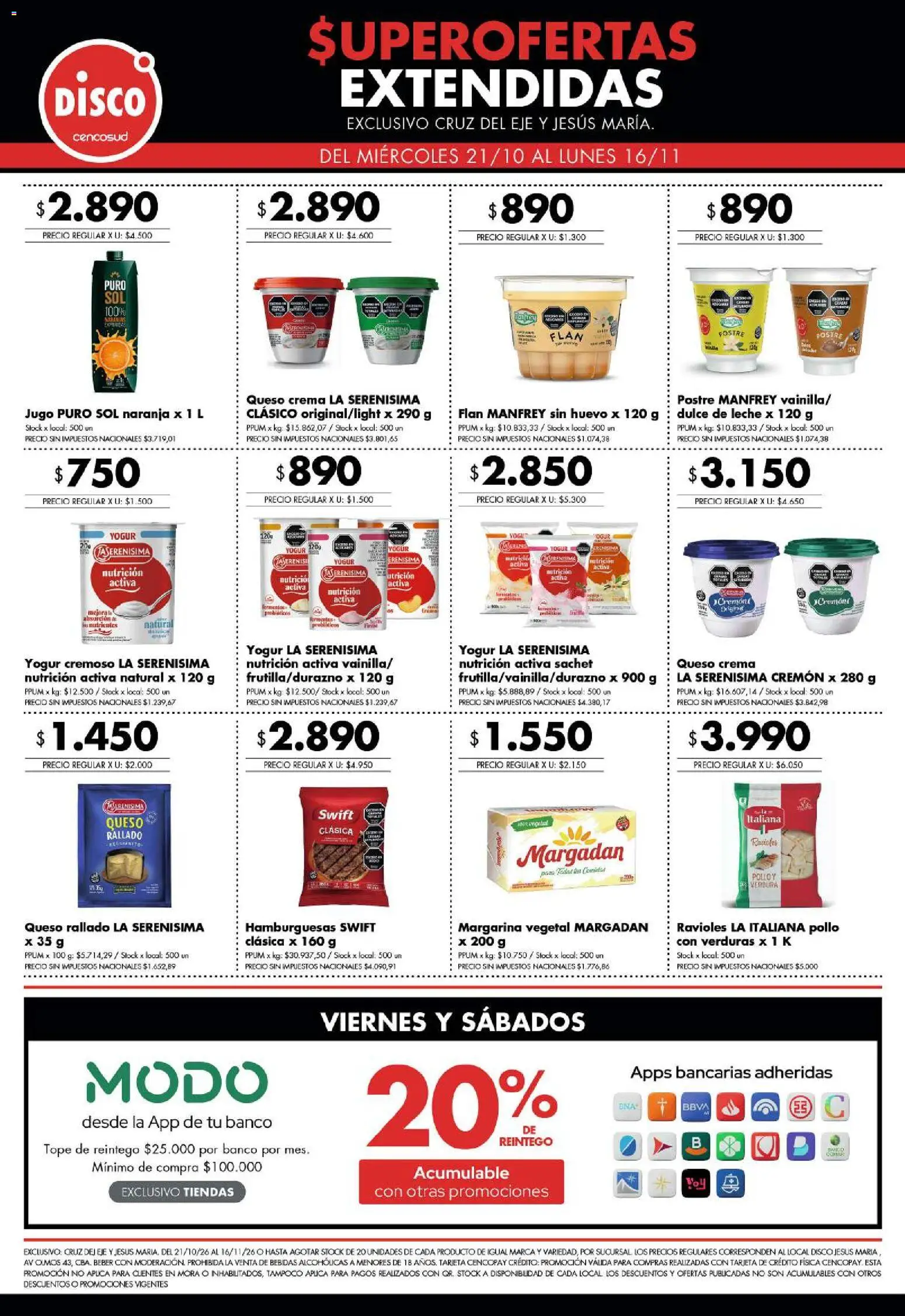 Vista previa del folleto de la tienda Disco válido desde el 21/10/2026 
