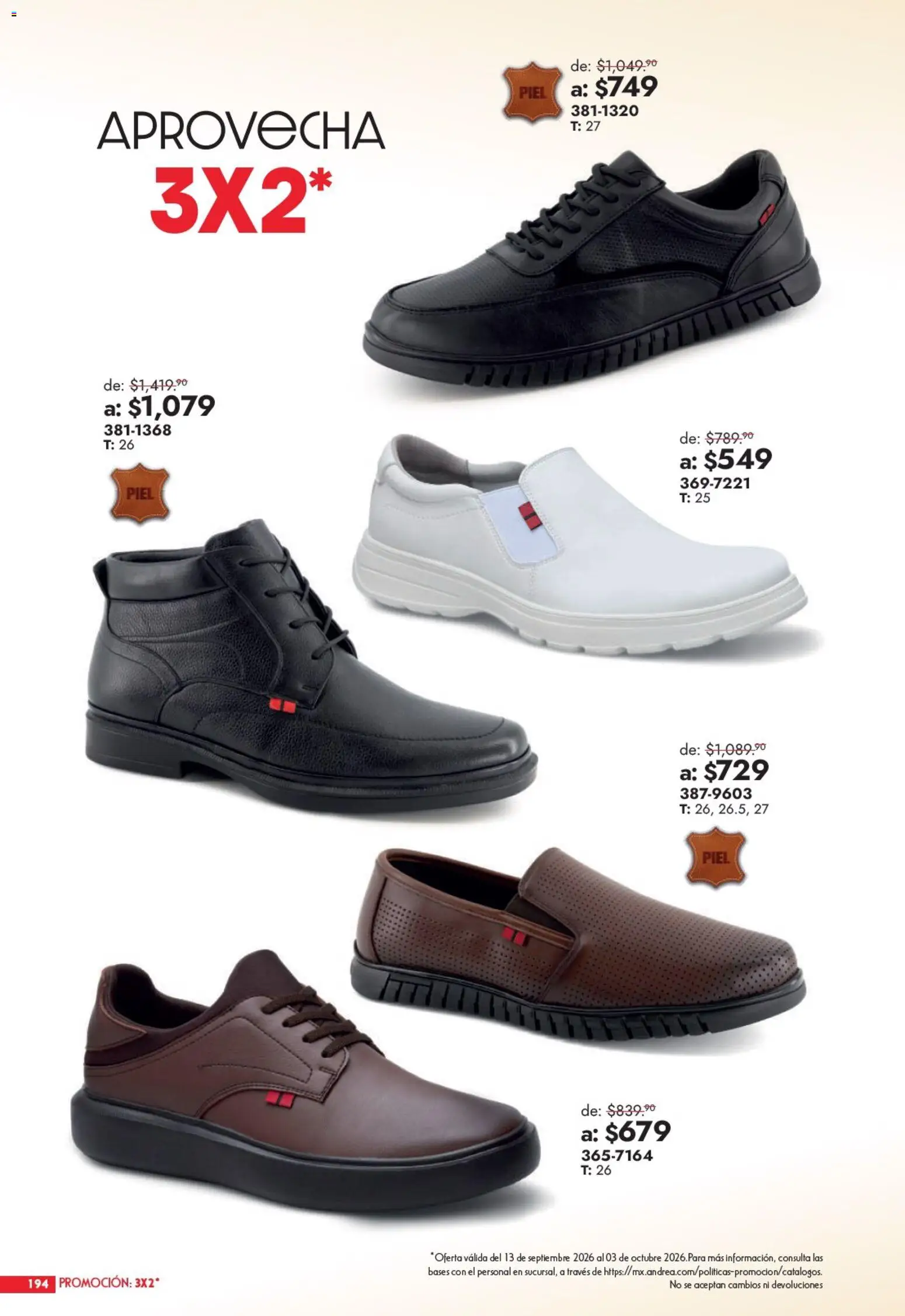 Vista previa las ofertas de la tienda Andrea - Andrea catálogo Outlet desde el 13/09/2026 