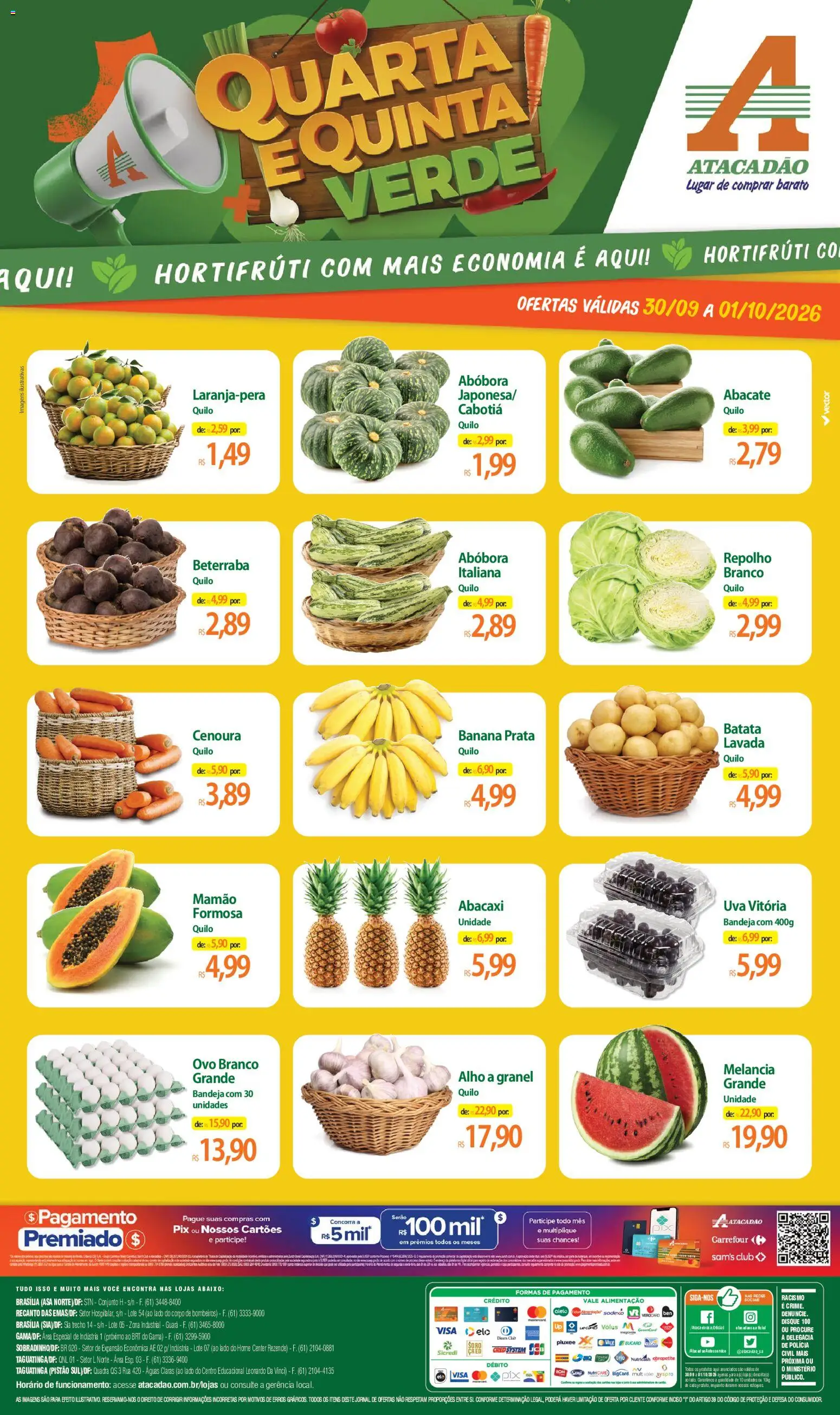 Pré-Visualização do folheto "Atacadão ofertas - DF" da loja Atacadão válido a partir de 30/09/2026