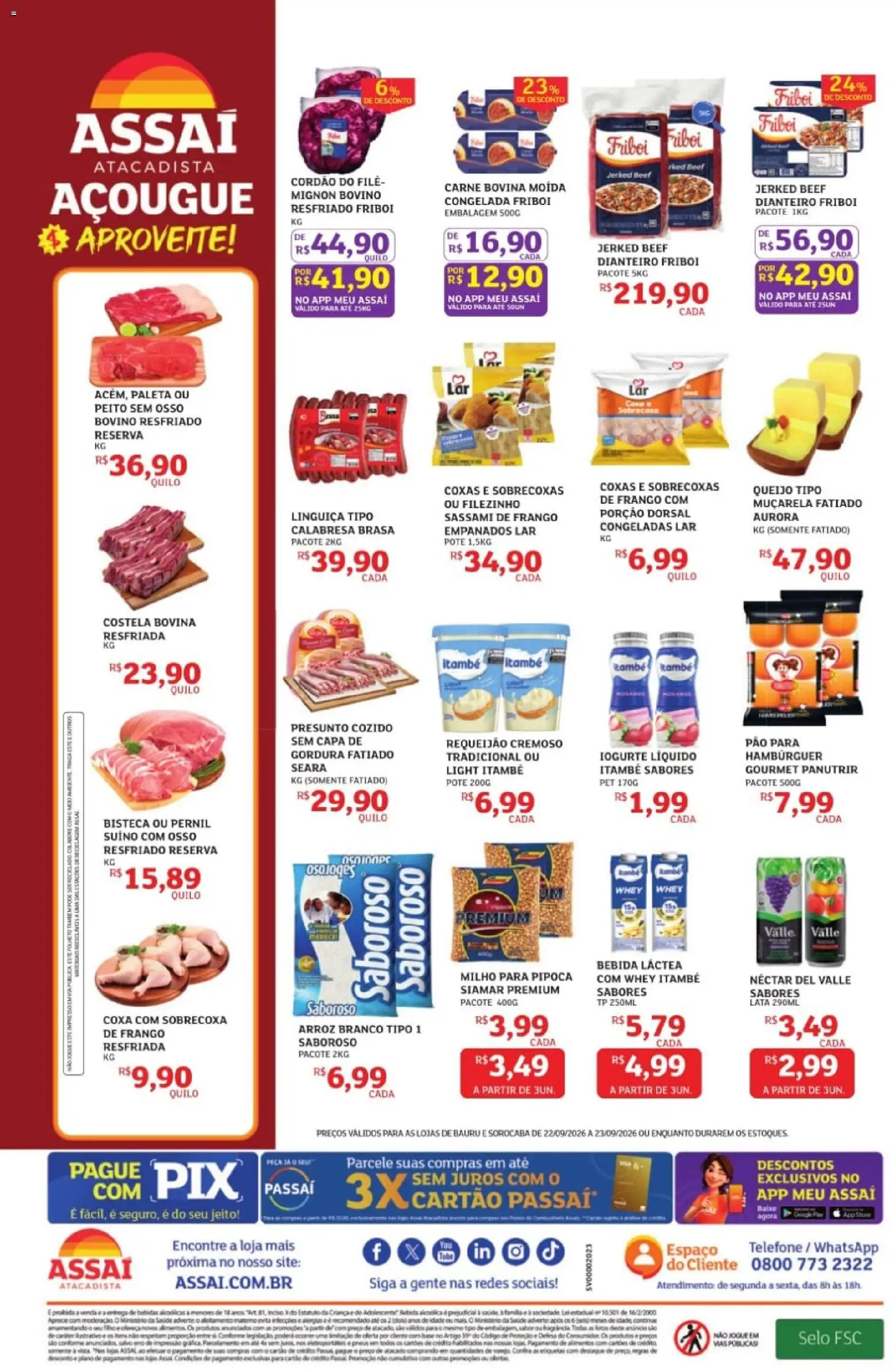 Pré-Visualização do folheto "Assaí Atacadista ofertas - SP" da loja Assaí Atacadista válido a partir de 22/09/2026