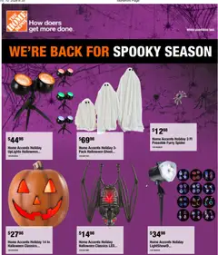 Un aperçu du dépliant Home Depot flyer - Halloween du magasin Home Depot est valide à partir 25 sept. 2026