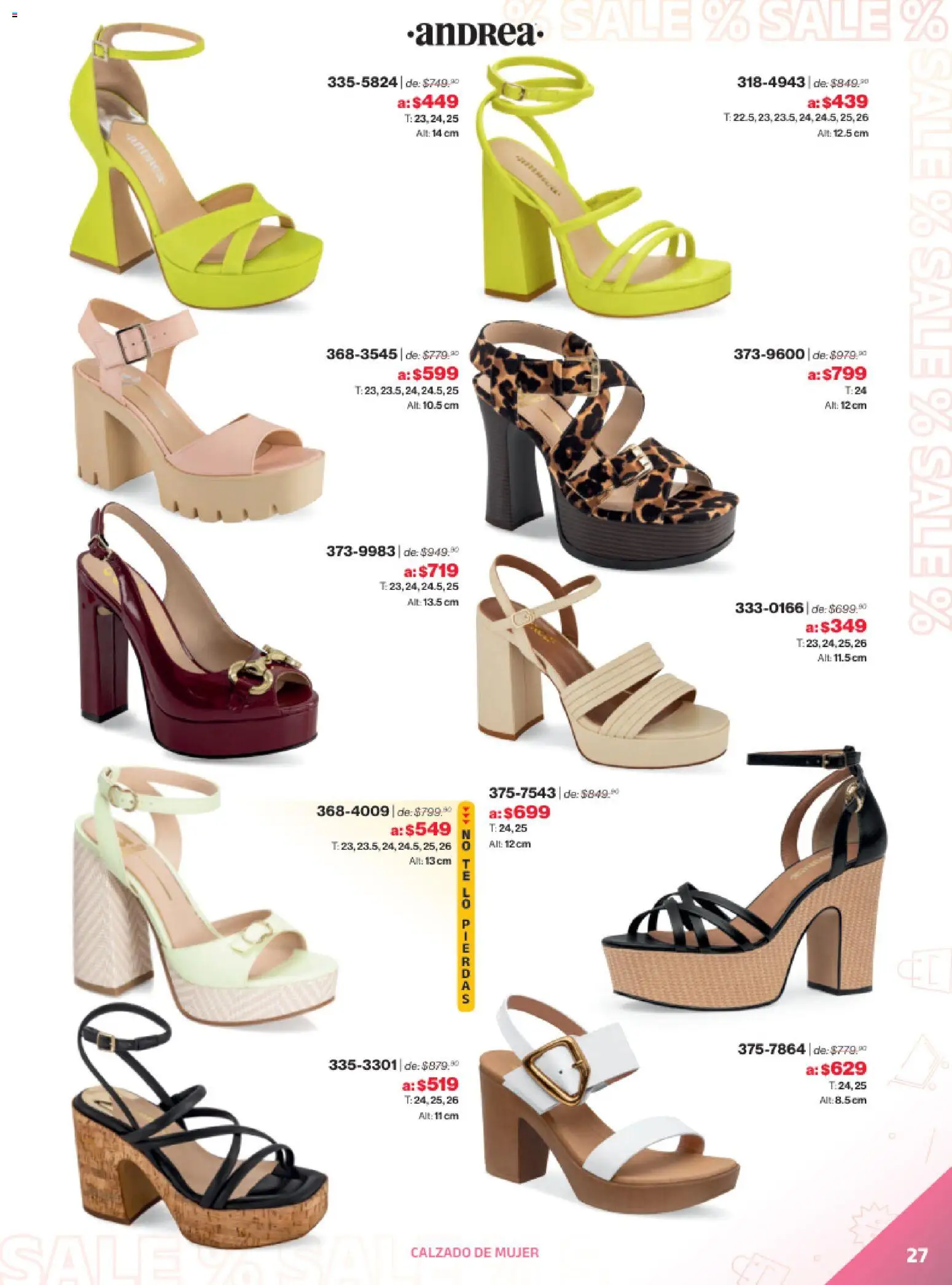 Vista previa las ofertas de la tienda Andrea - Catálogo Outlet desde el 21/12/2025 