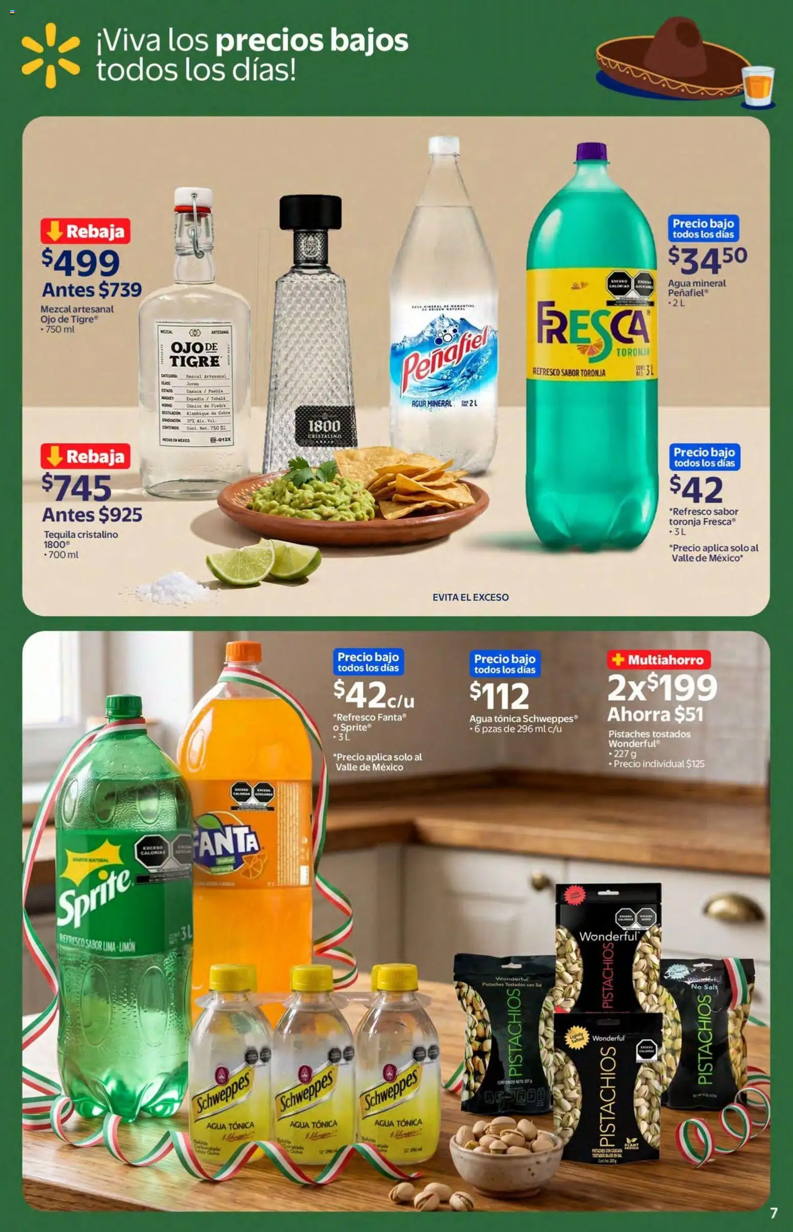 Vista previa las ofertas de la tienda Walmart Express - Walmart Express folleto Tu fiesta mexicana, fácil y al momento desde el 02/09/2026 - Agua, Tequila, Limón, Lima, Refresco, Agua mineral, Fanta, Tónica