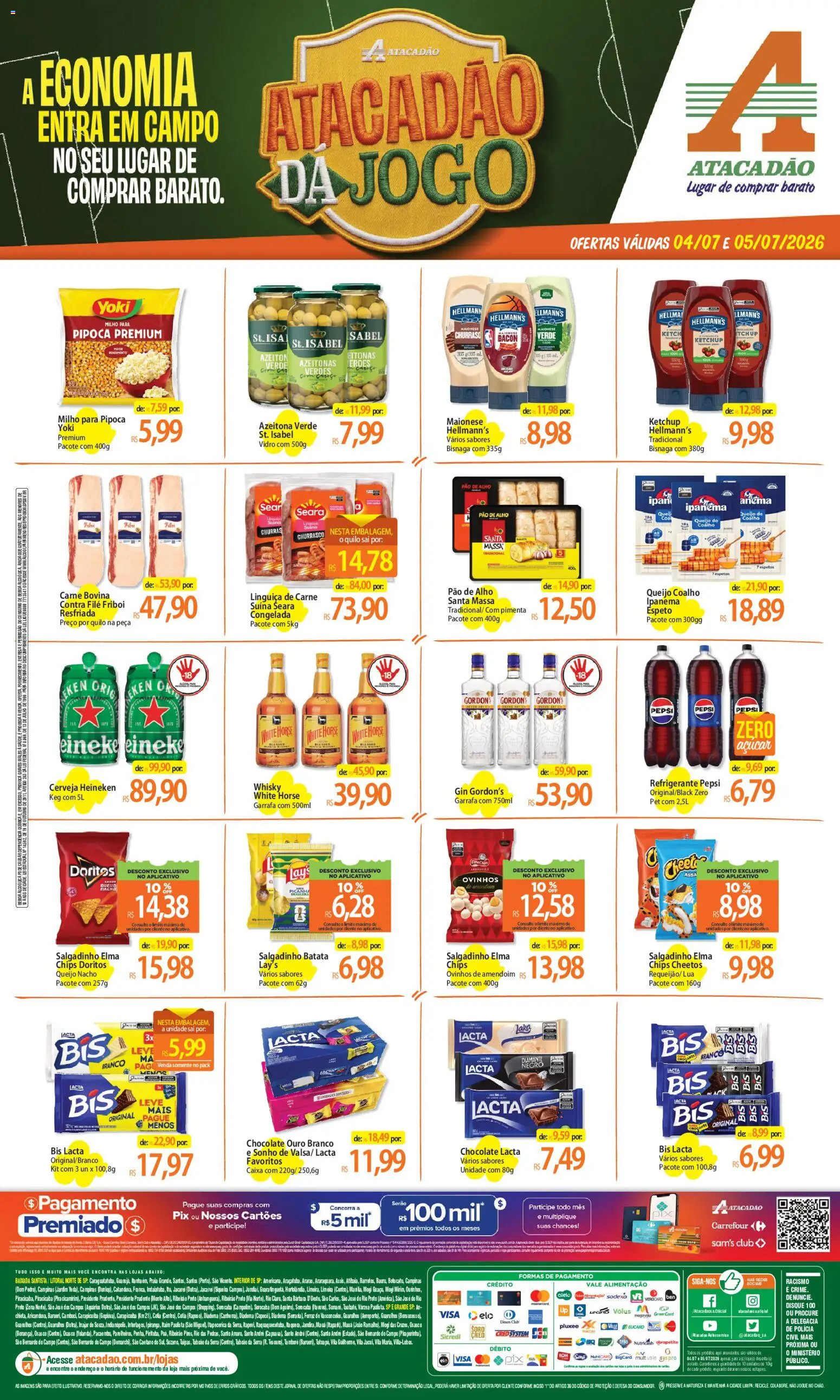 Pré-Visualização do folheto "Atacadão ofertas - SP" da loja Atacadão válido a partir de 04/07/2026
