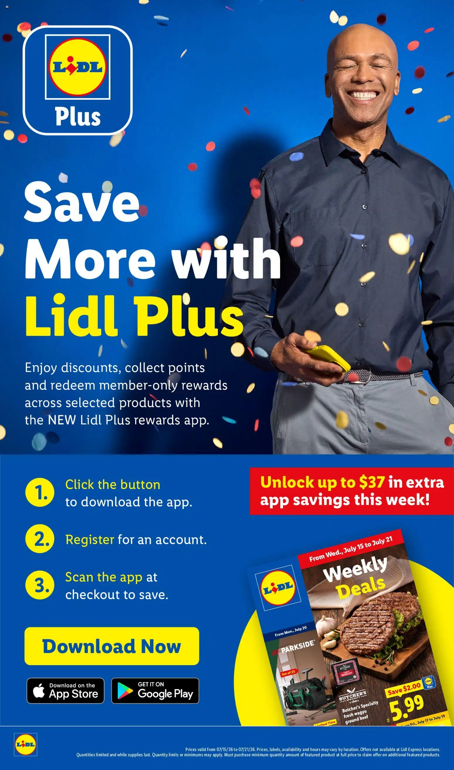Ad Preview of Lidl Lidl Weekly Ad from 07/15/2026 - Beef, Ground beef