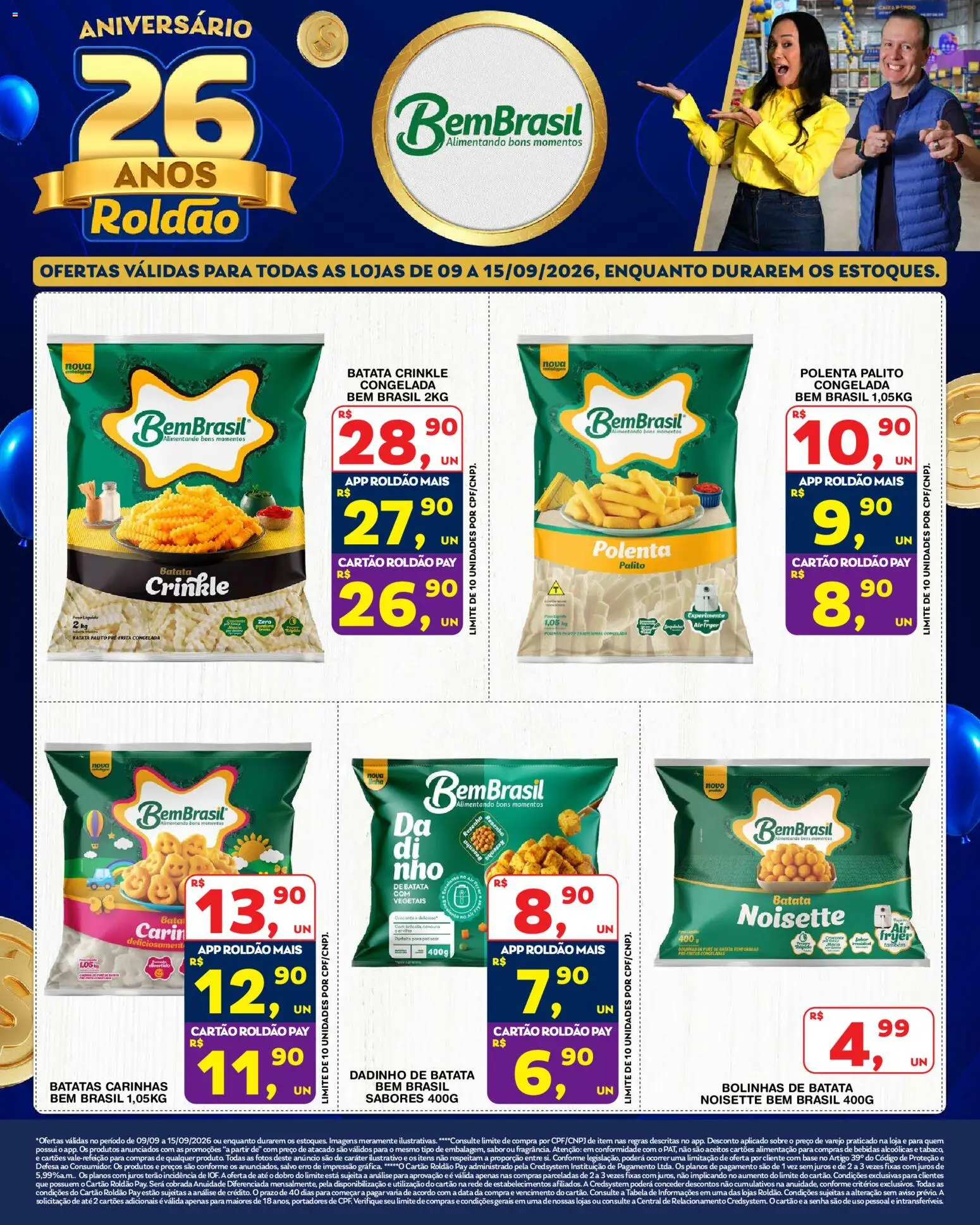 Pré-Visualização do folheto "Roldão ofertas Bem Brasil" da loja Roldão válido a partir de 09/09/2026