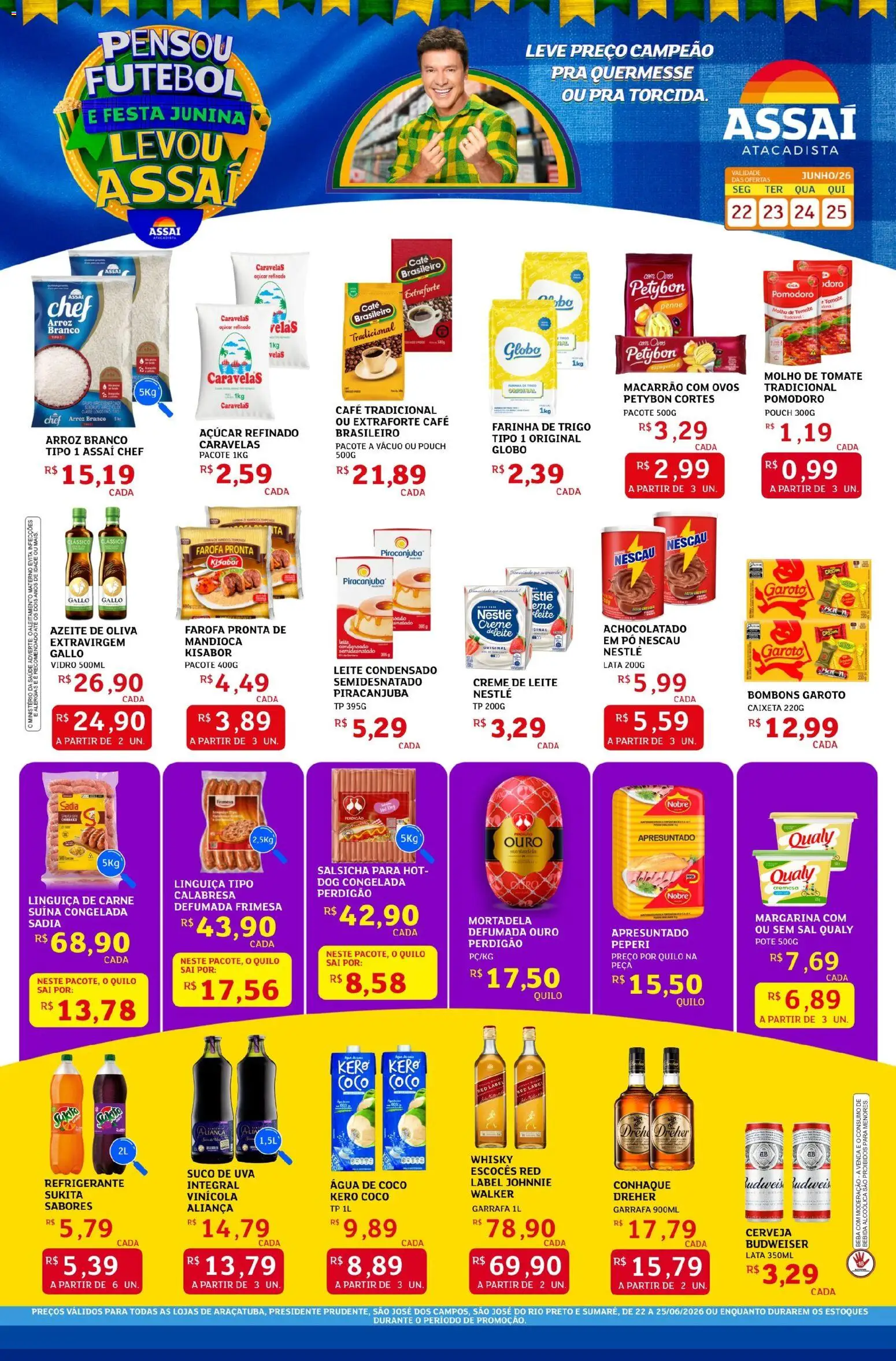 Pré-Visualização do folheto "Assaí Atacadista ofertas - SP" da loja Assaí Atacadista válido a partir de 22/06/2026