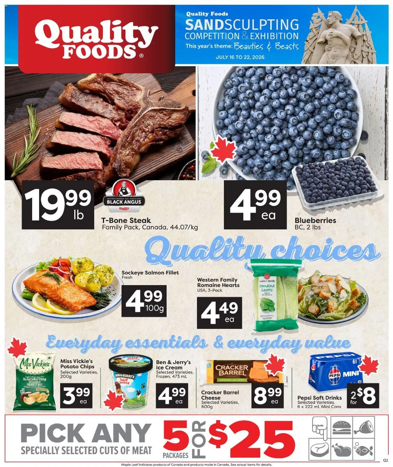 Preview of leaflet Quality Foods weekly flyer / circulaire from shop Quality Foods is valid from Jul 16, 2026