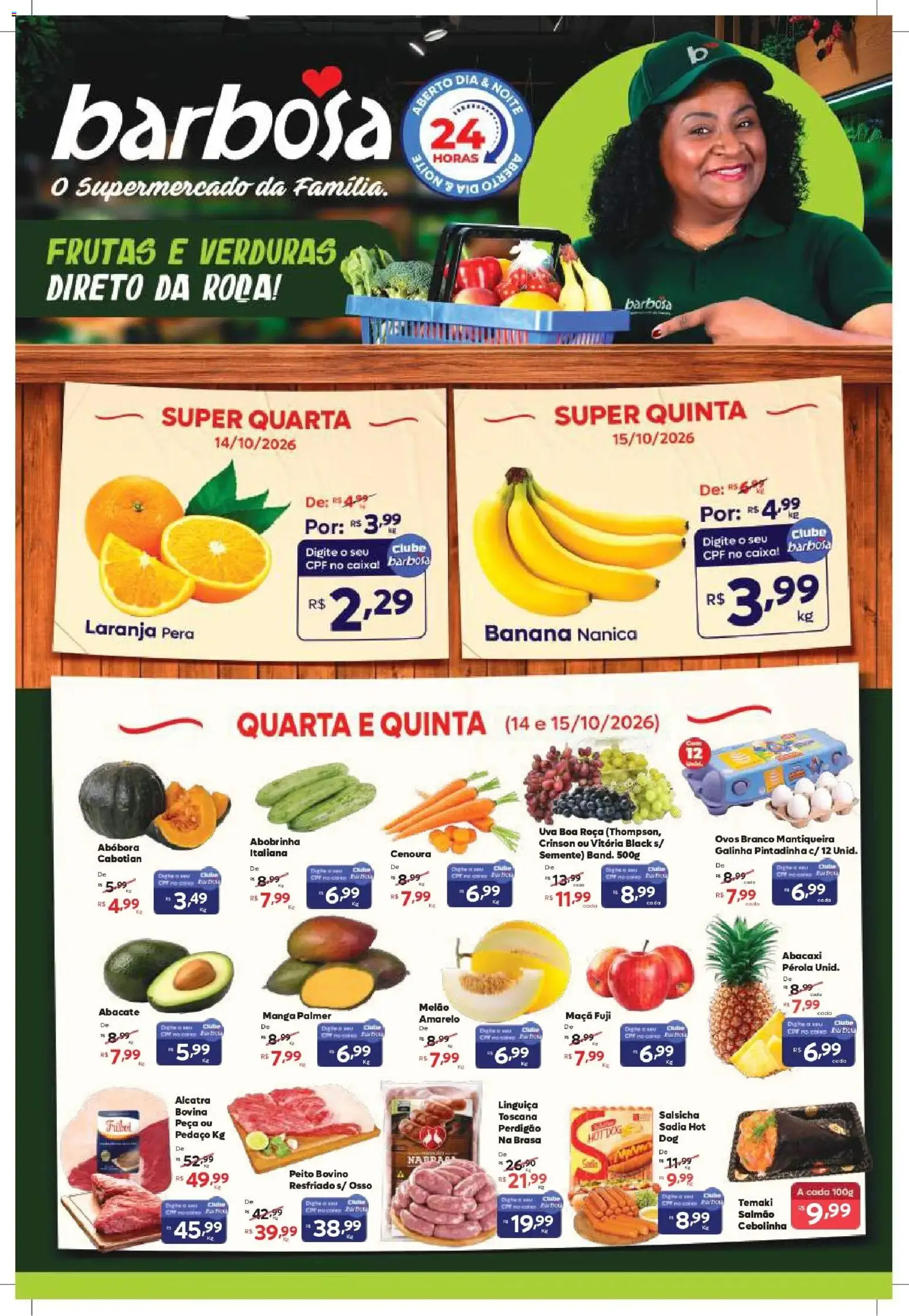 Pré-Visualização do folheto "Barbosa Supermercados - Ofertas da semana" da loja Barbosa Supermercados válido a partir de 14/10/2026
