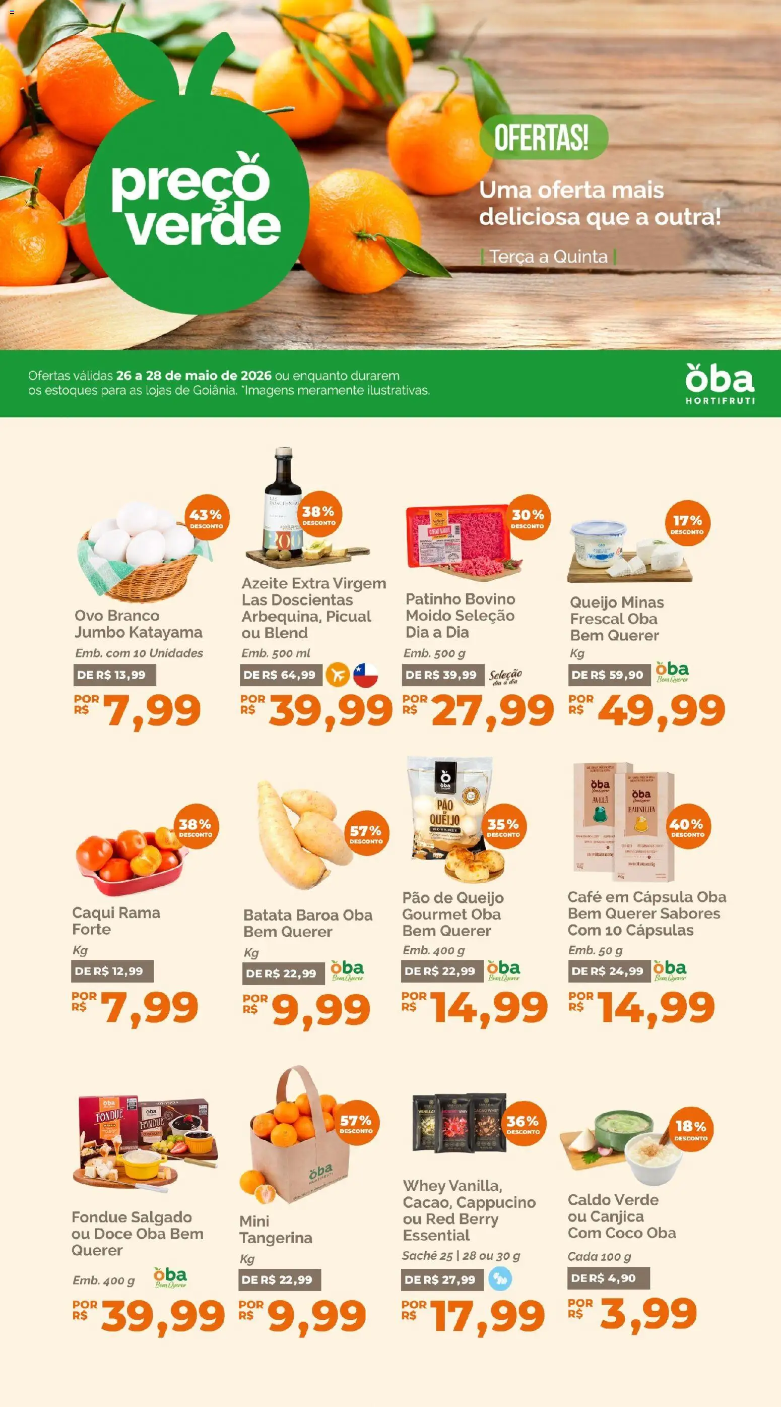 Pré-Visualização do folheto "Oba Hortifruti - Ofertas da semana" da loja Oba Hortifruti válido a partir de 26/05/2026