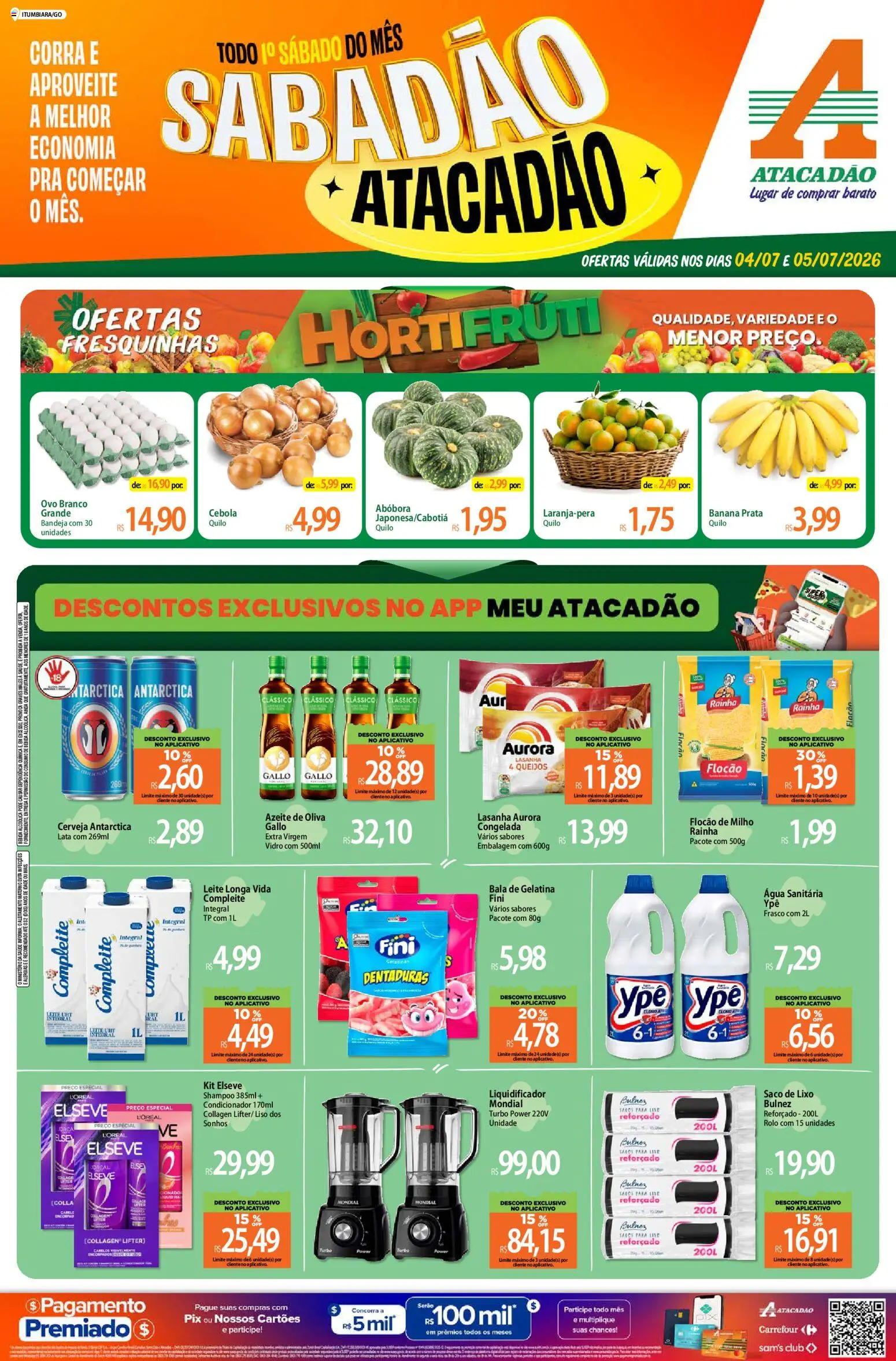 Pré-Visualização do folheto "Atacadão ofertas - GO" da loja Atacadão válido a partir de 04/07/2026
