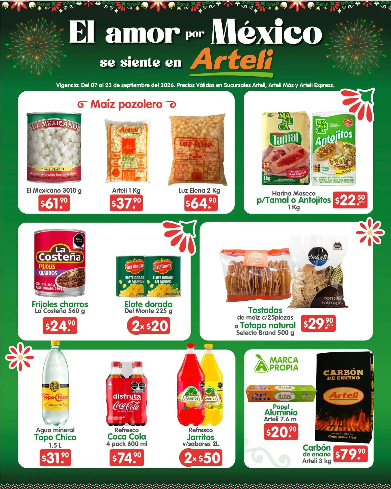 Vista previa las ofertas de la tienda Arteli - Arteli folleto Quincenal desde el 07/09/2026 