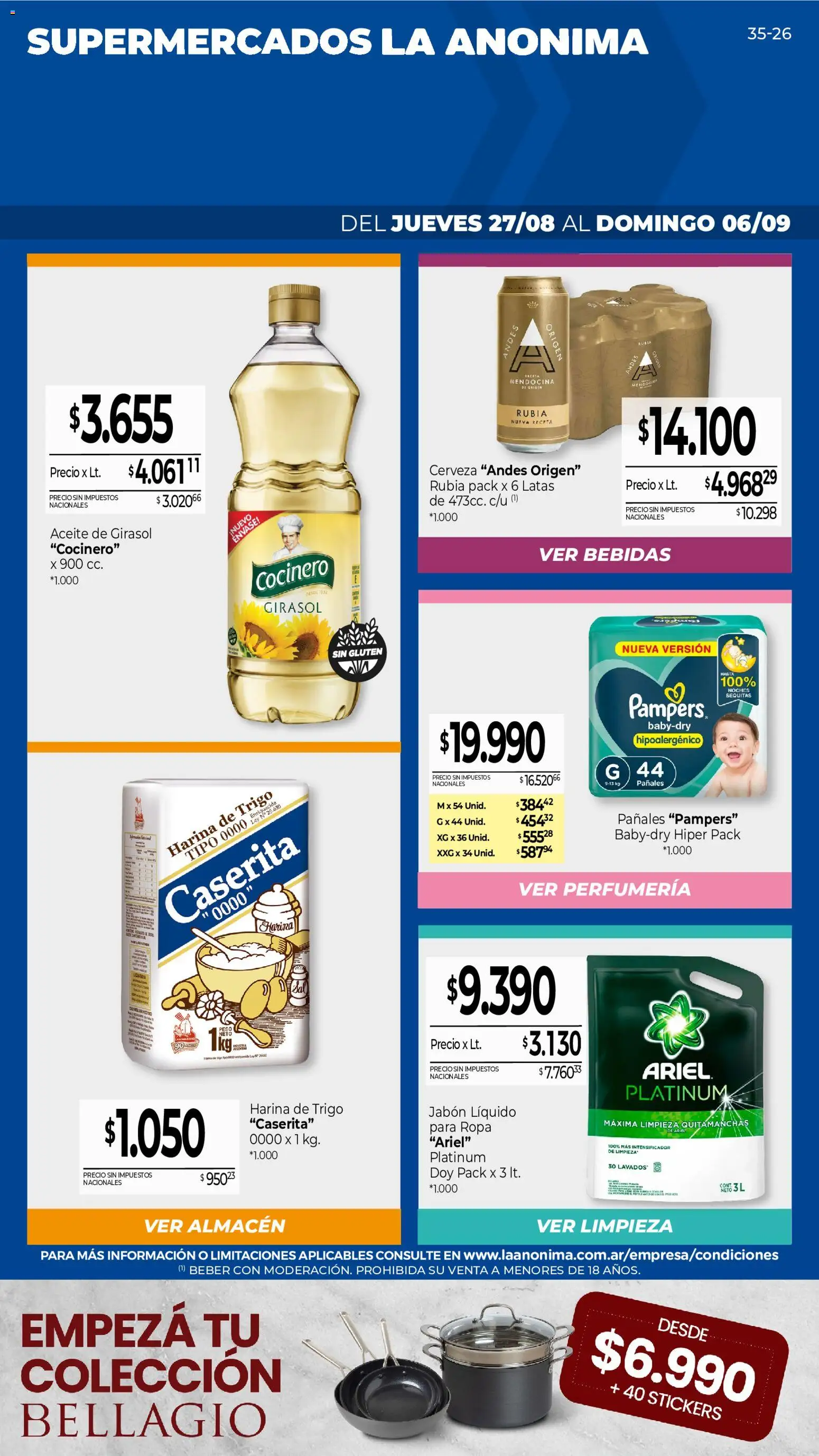 Vista previa del folleto de la tienda La Anonima válido desde el 27/08/2026 