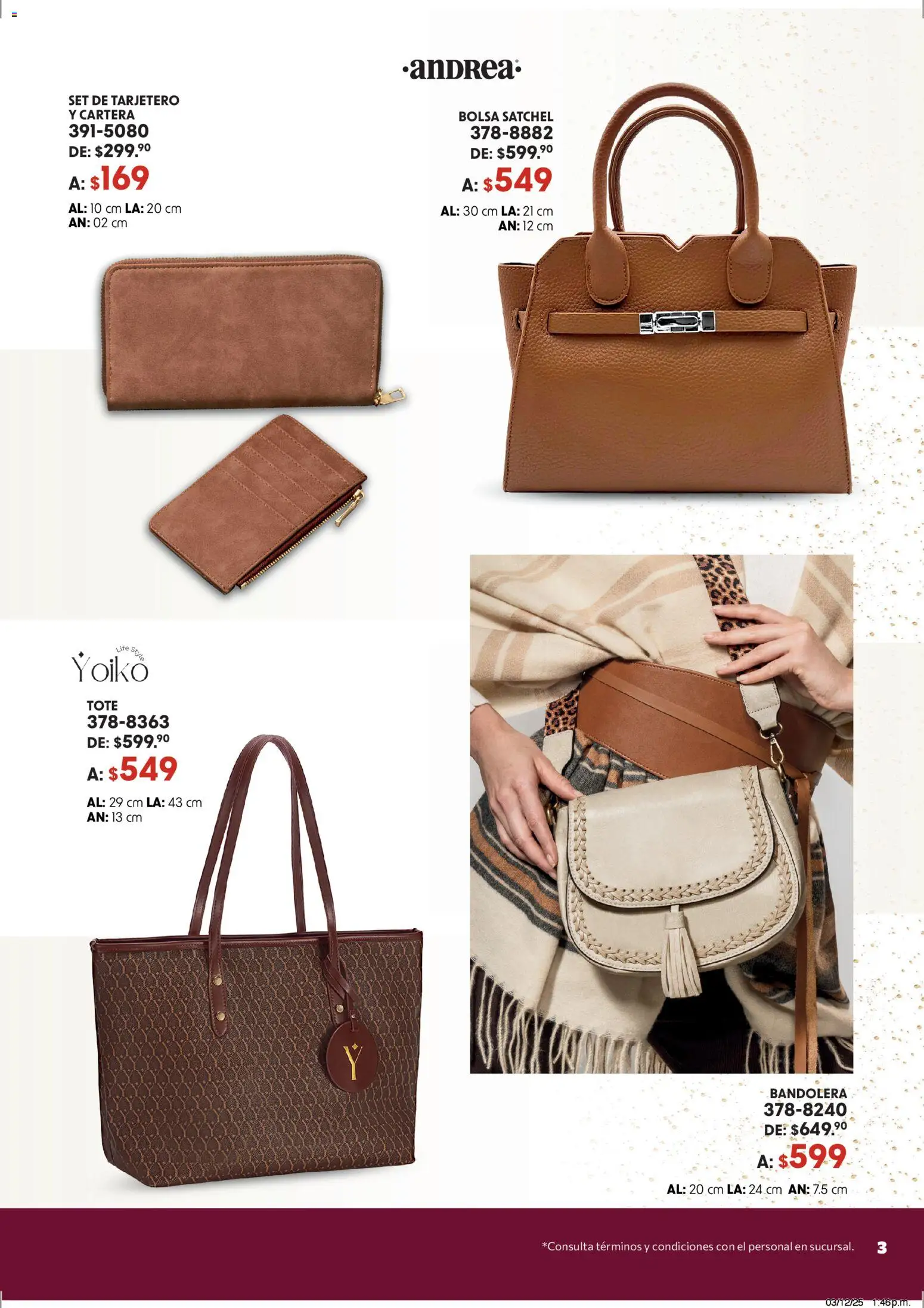 Vista previa las ofertas de la tienda Andrea - Catálogo Accesorízate esta Navidad desde el 07/12/2025 - Bolsa
