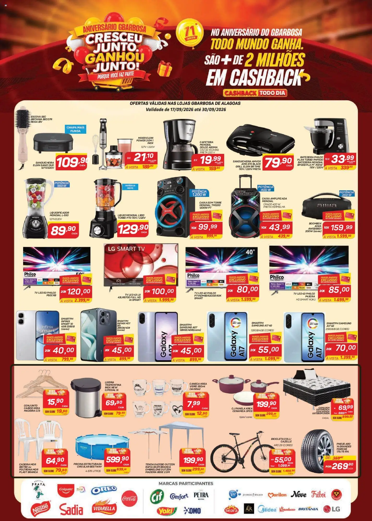 Pré-Visualização do folheto "Gbarbosa ofertas Eletro" da loja Gbarbosa válido a partir de 17/09/2026