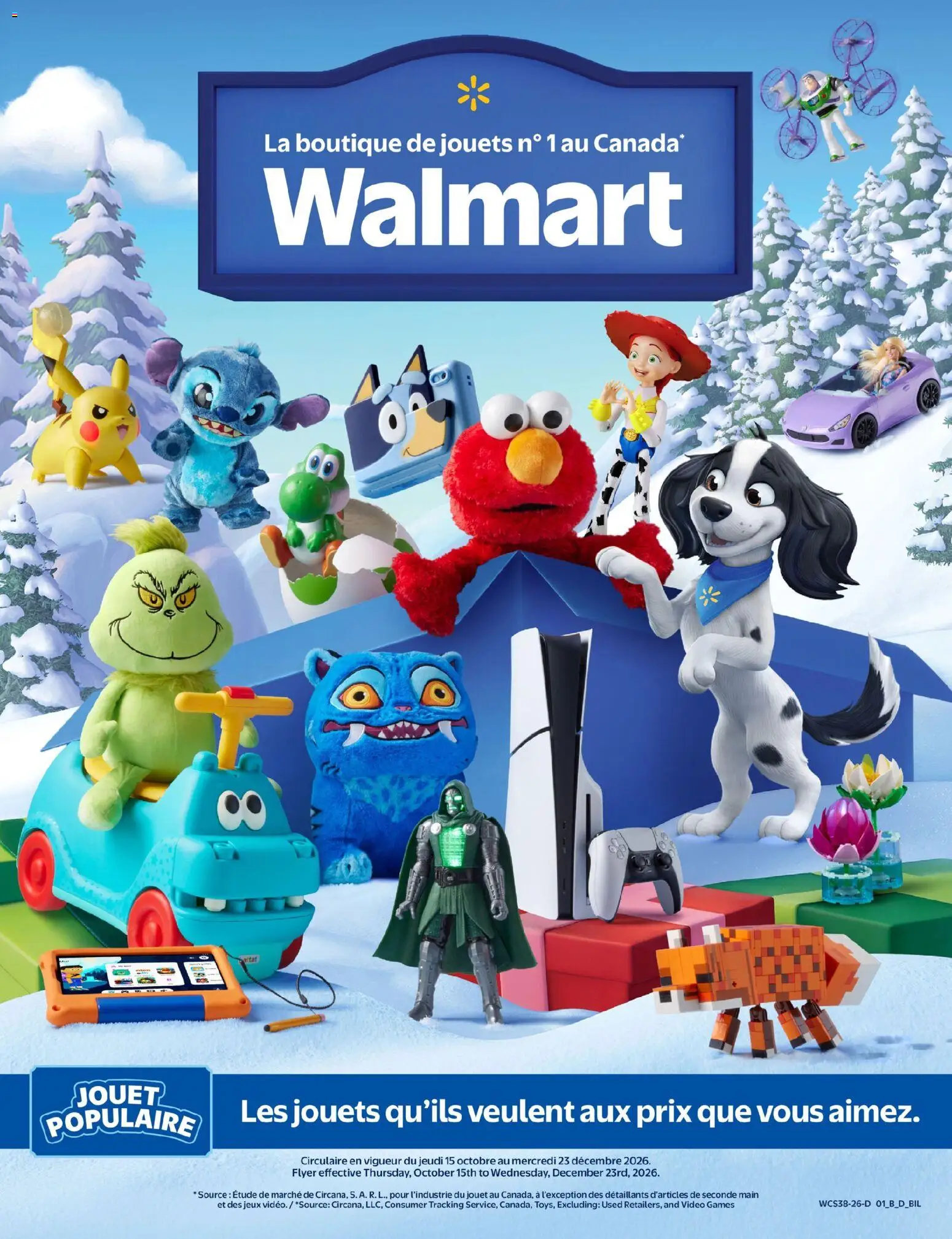 Preview of leaflet Walmart circulaire - Livret des jouets from shop Walmart is valid from Oct 15, 2026