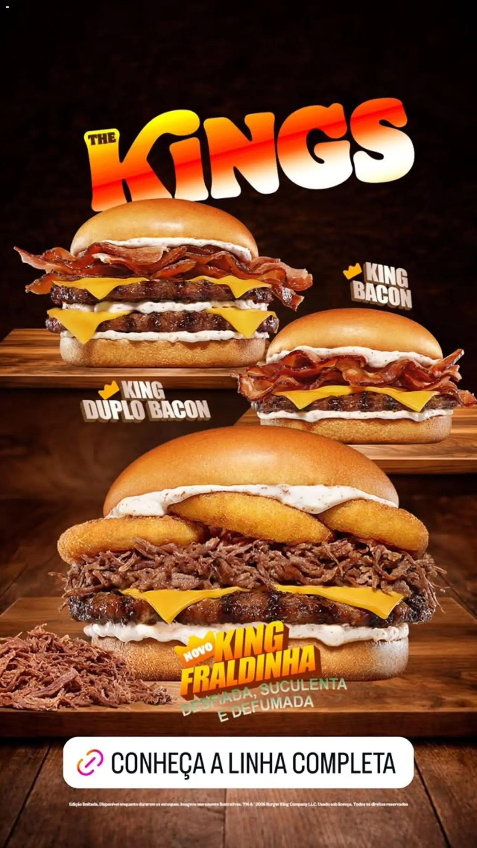 Pré-Visualização do folheto "Burger King ofertas" da loja Burger King válido a partir de 11/06/2026 - Bacon, Fraldinha