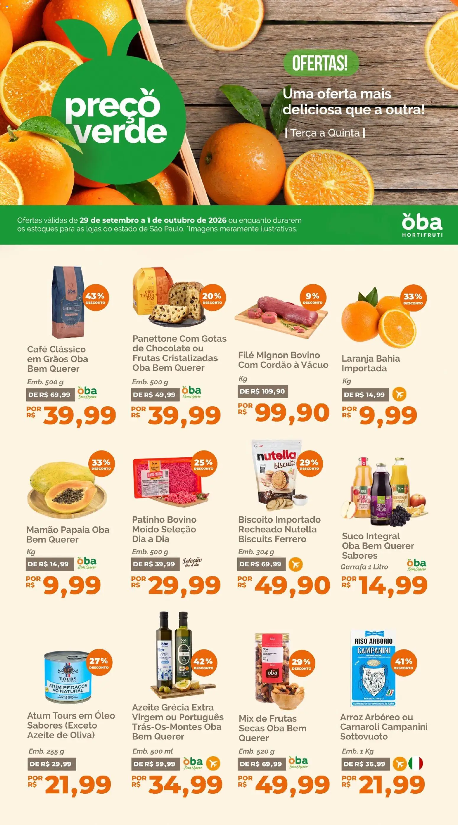 Ofertas Oba Hortifruti até 01/10/2026. - Página 1