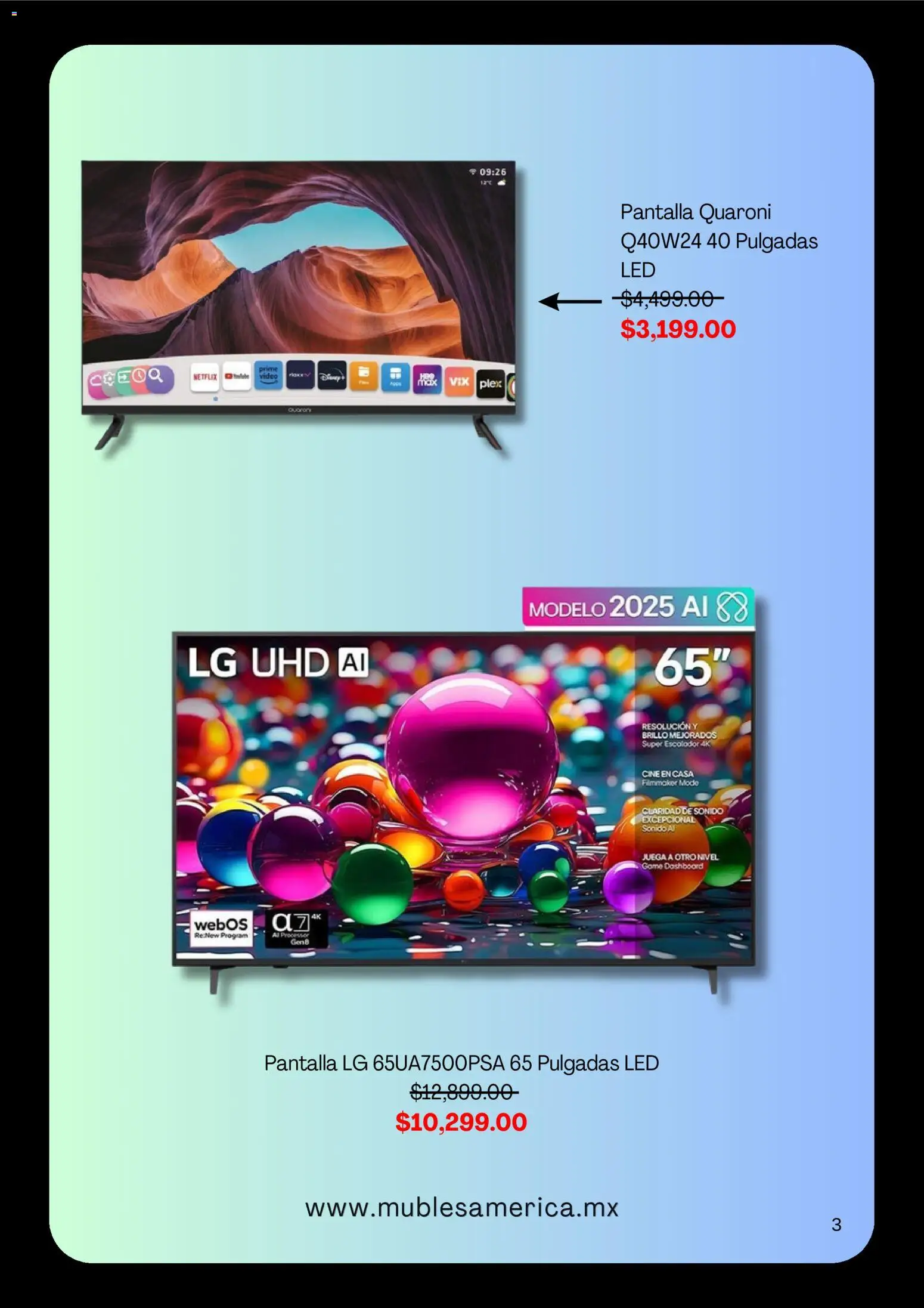 Vista previa las ofertas de la tienda Muebles America - Muebles America catálogo desde el 24/08/2026 