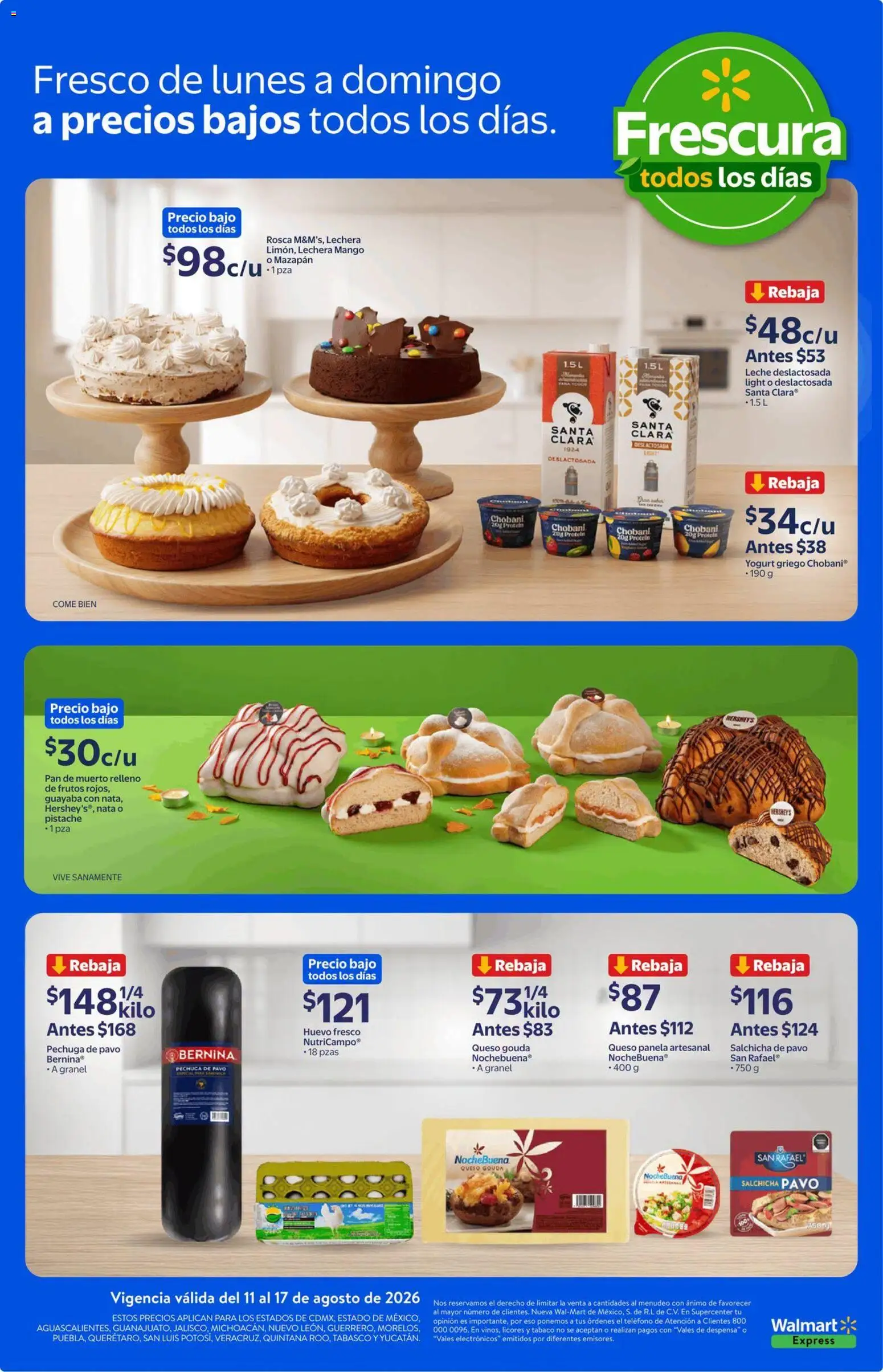 Vista previa las ofertas de la tienda Walmart Express - Walmart Express folleto Calidad y frescura a precios bajos desde el 11/08/2026 