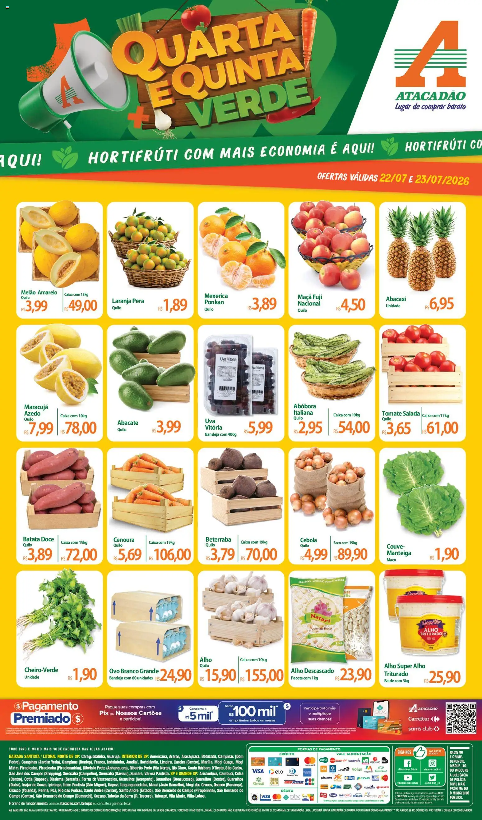 Pré-Visualização do folheto "Atacadão ofertas - SP" da loja Atacadão válido a partir de 22/07/2026