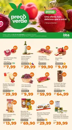 Pré-Visualização do folheto "Oba Hortifruti - Ofertas da semana" da loja Oba Hortifruti válido a partir de 22/09/2026