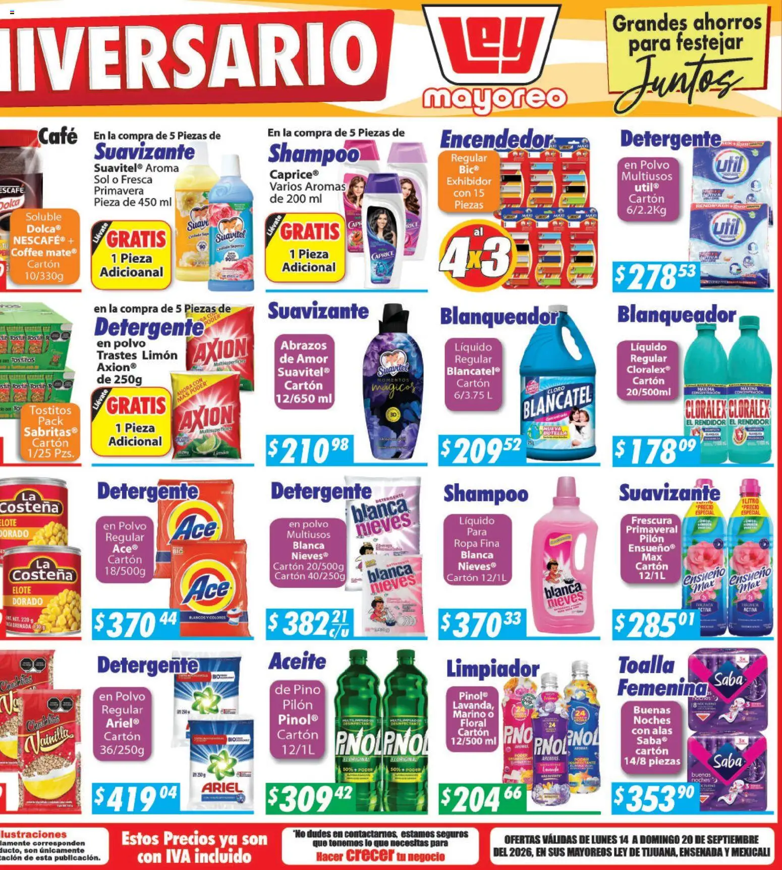 Vista previa las ofertas de la tienda Casa Ley - Casa Ley folleto Frontera desde el 14/09/2026 
